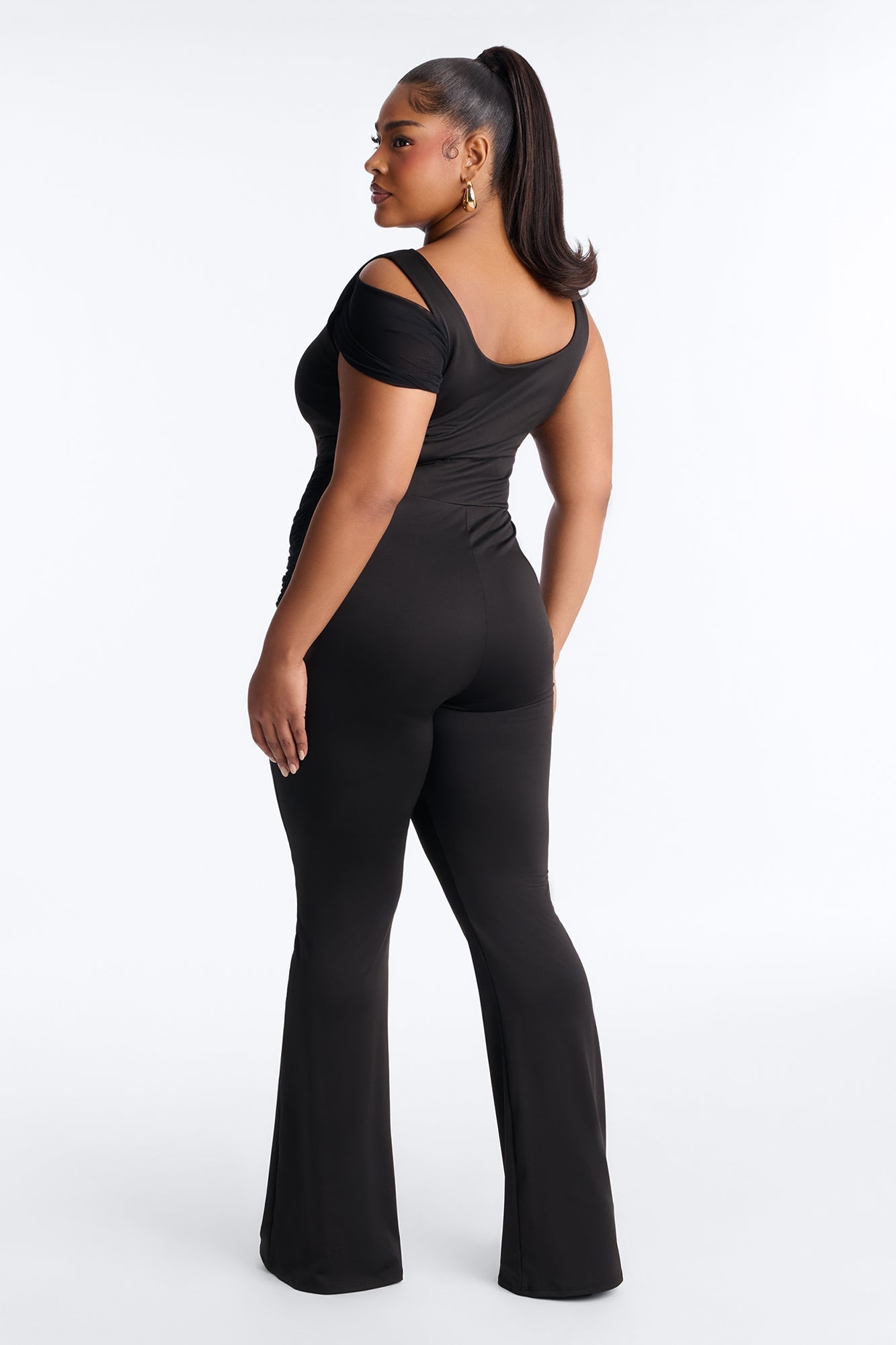 Martini & Gossip Flare Jumpsuit - Black