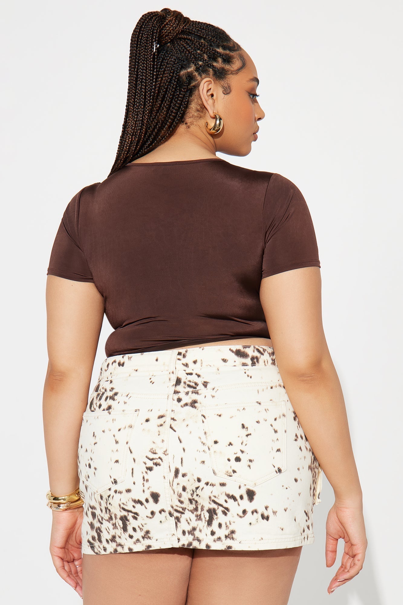 Taya Corset Top - Brown