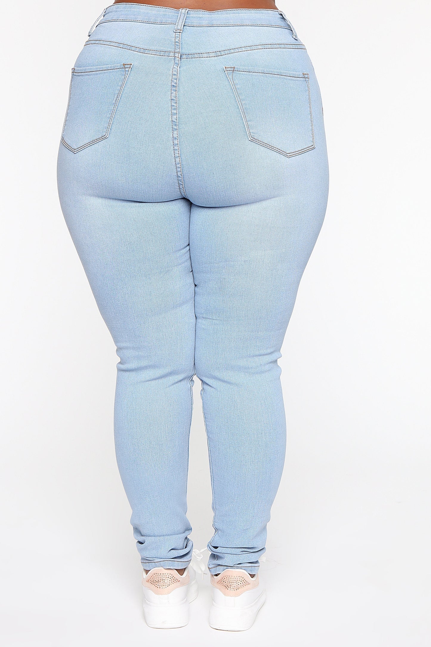 Marilyn High Waisted Skinny Jeans - Light Wash