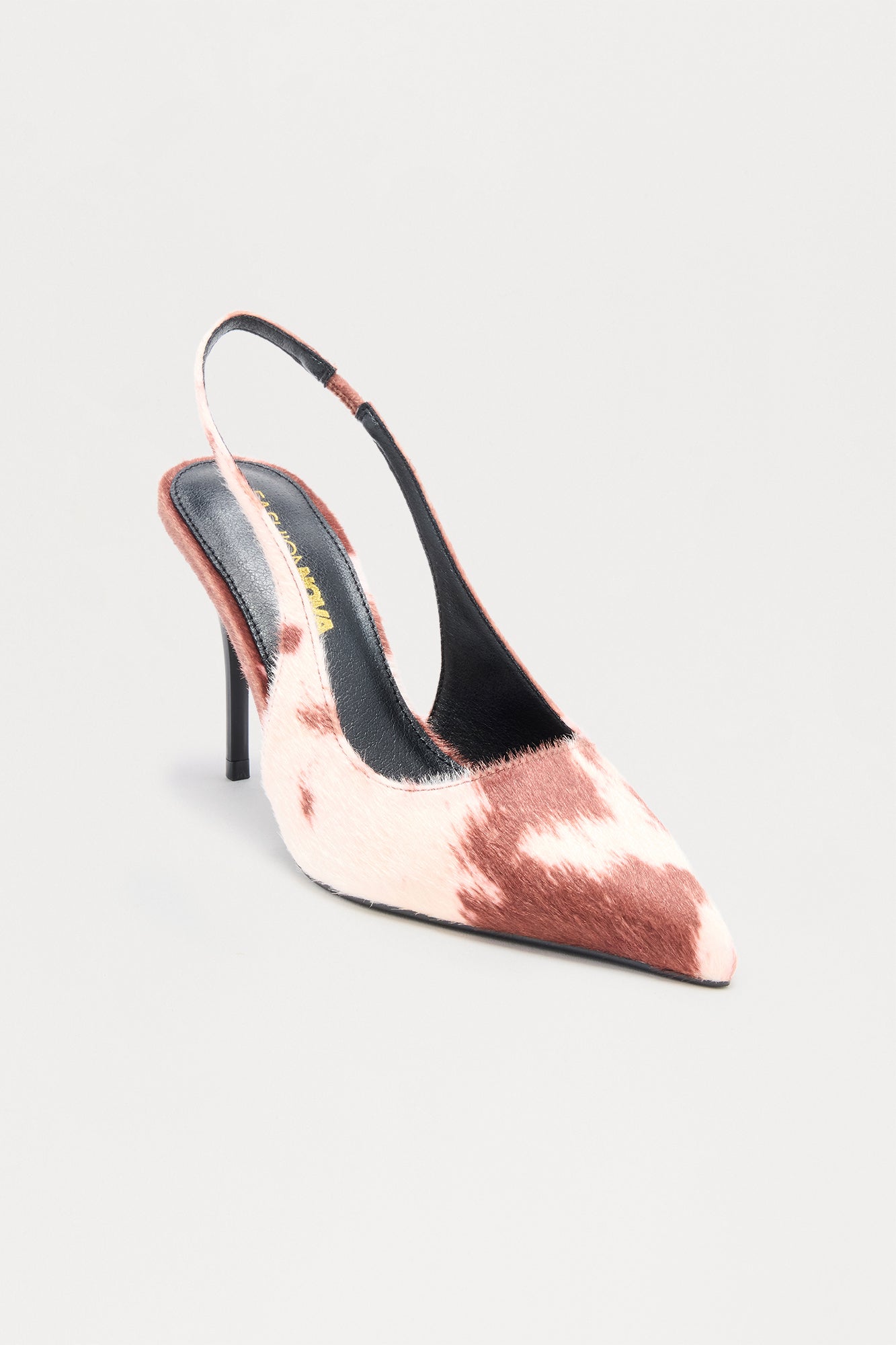 Amiri Stiletto Slingback Pumps - Brown/combo