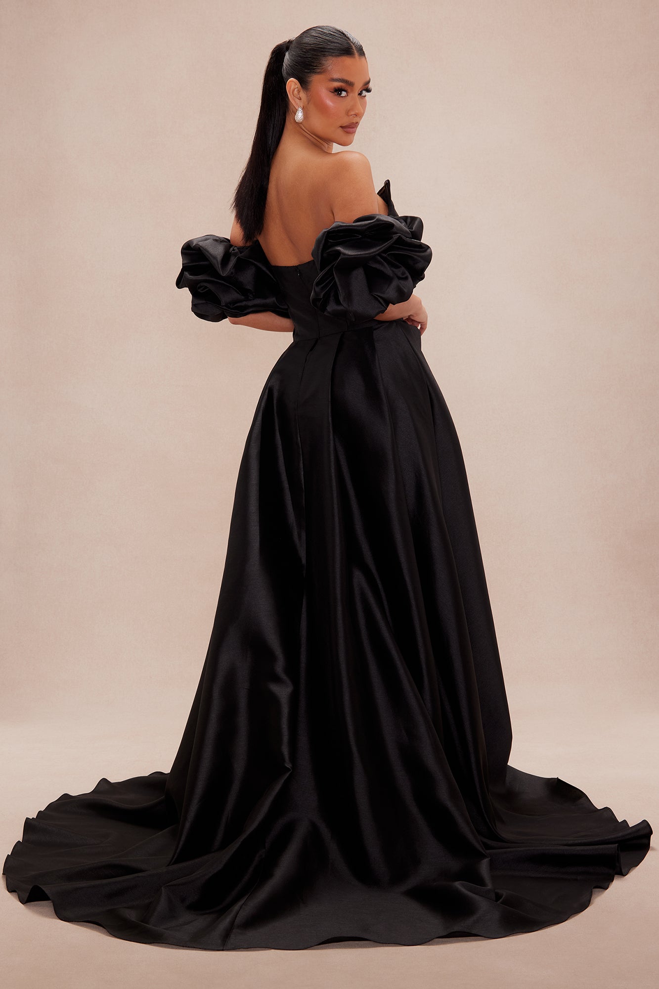 Lovers Lane Taffeta Gown - Black