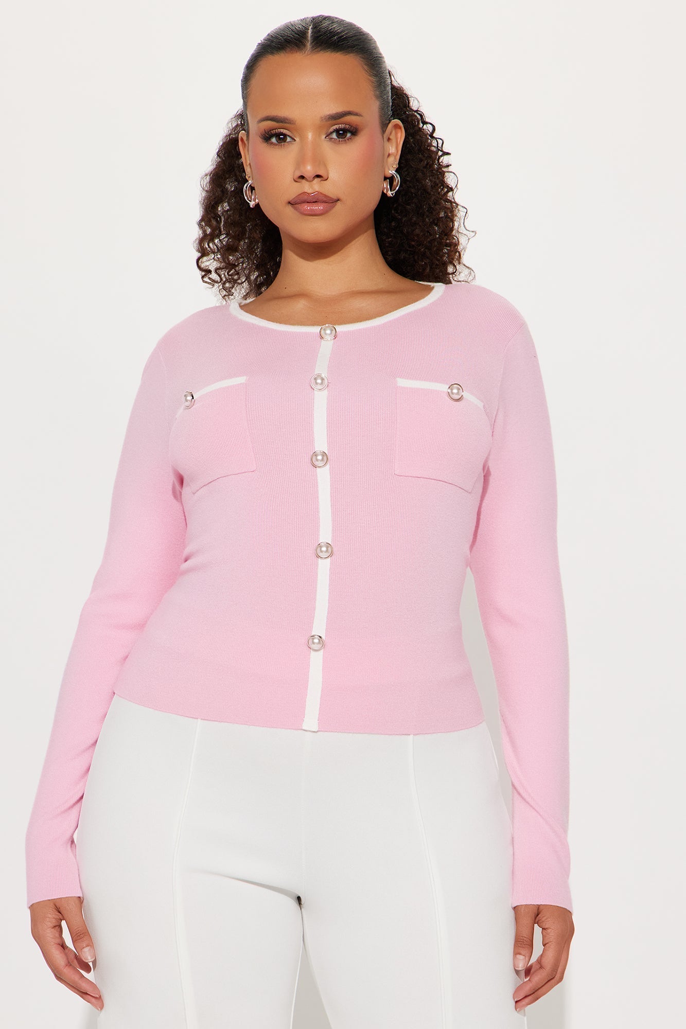 Eloise Sweater - Pink/combo