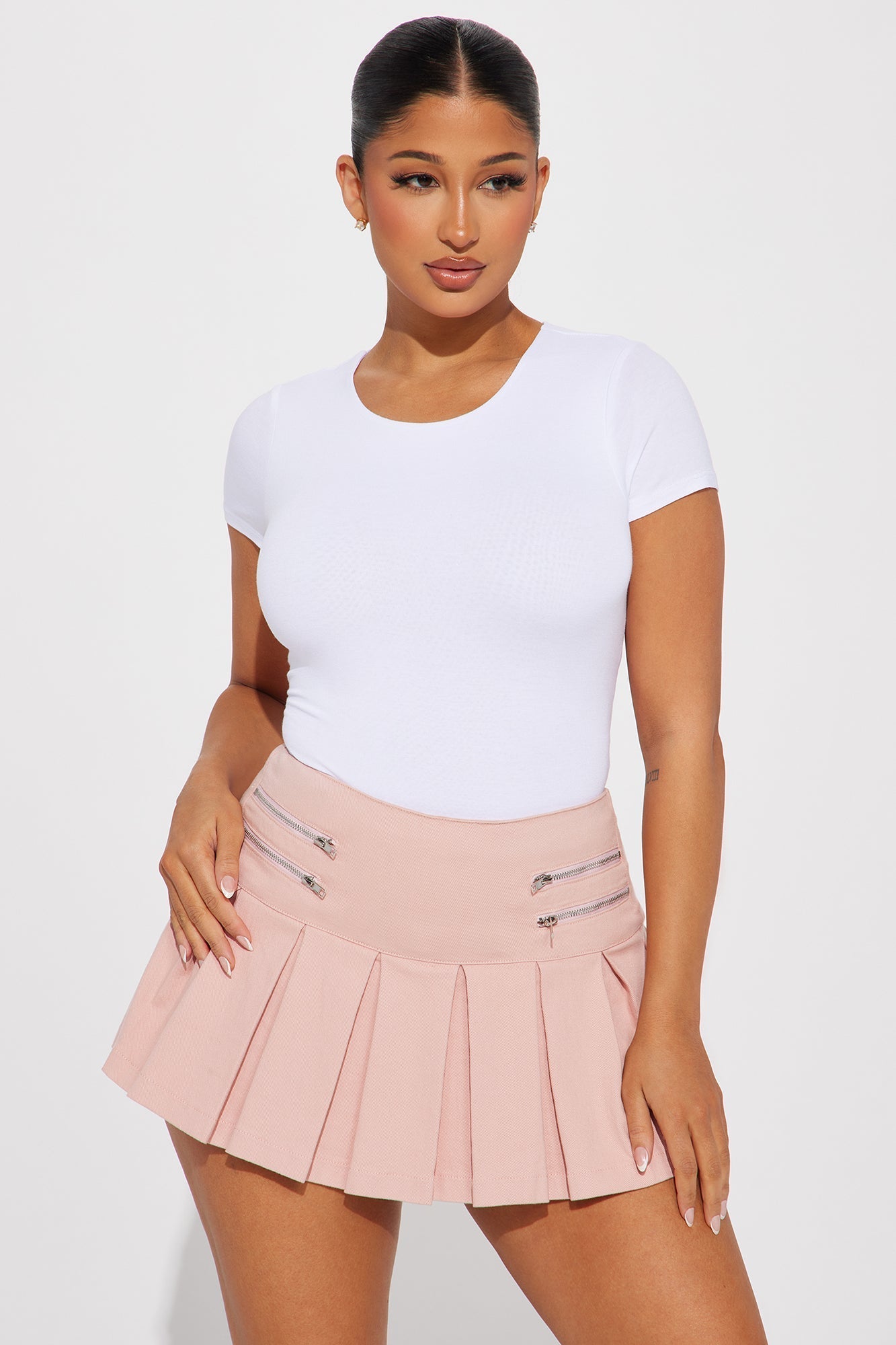 Samara Double Layered Bodysuit - White