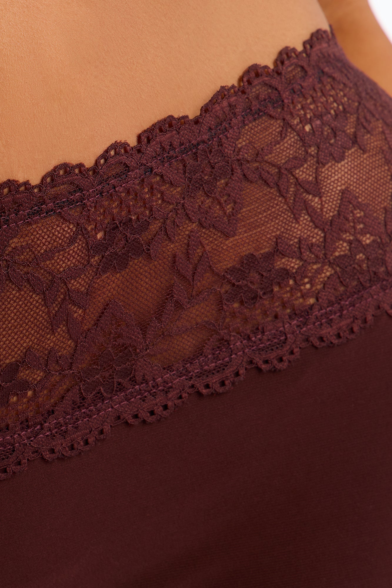 Laced And Locked Low Rise Biker Short - Chocolate