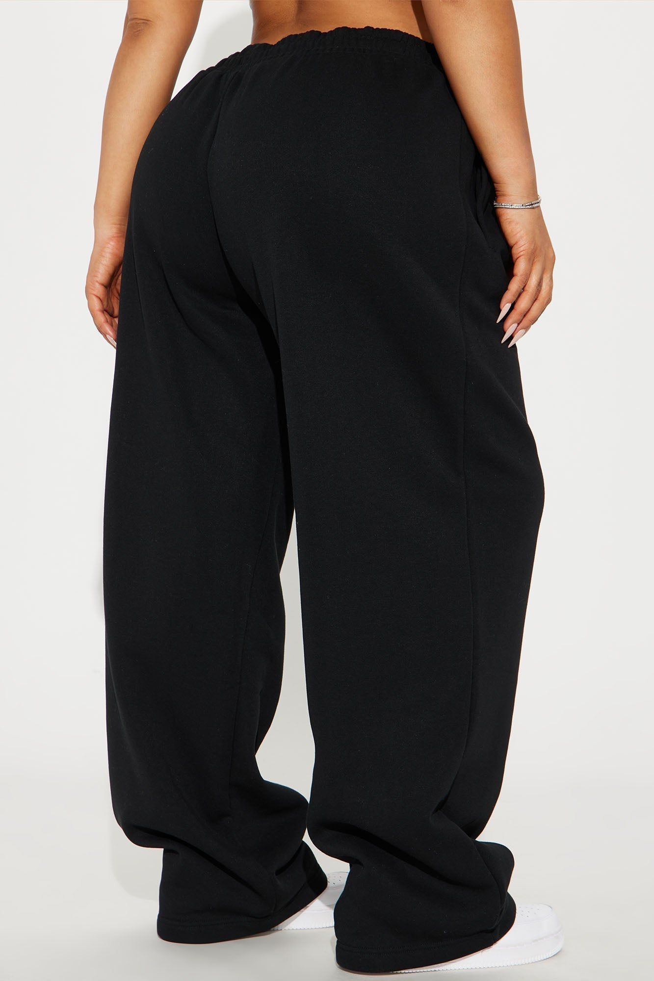 Von Dutch Timeless Wide Leg Pant - Black/Green