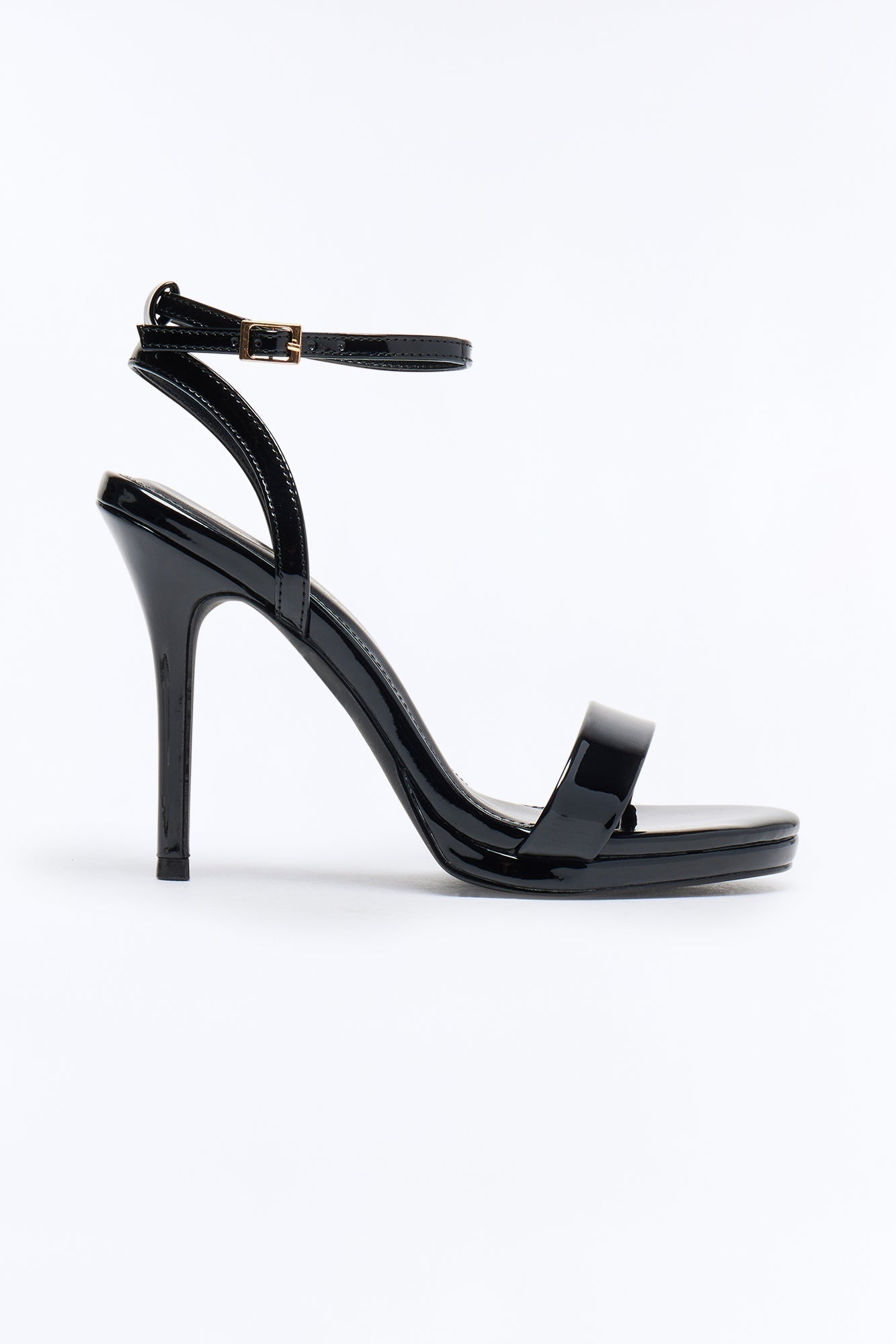 Anzie Patent Stiletto Heels - Black