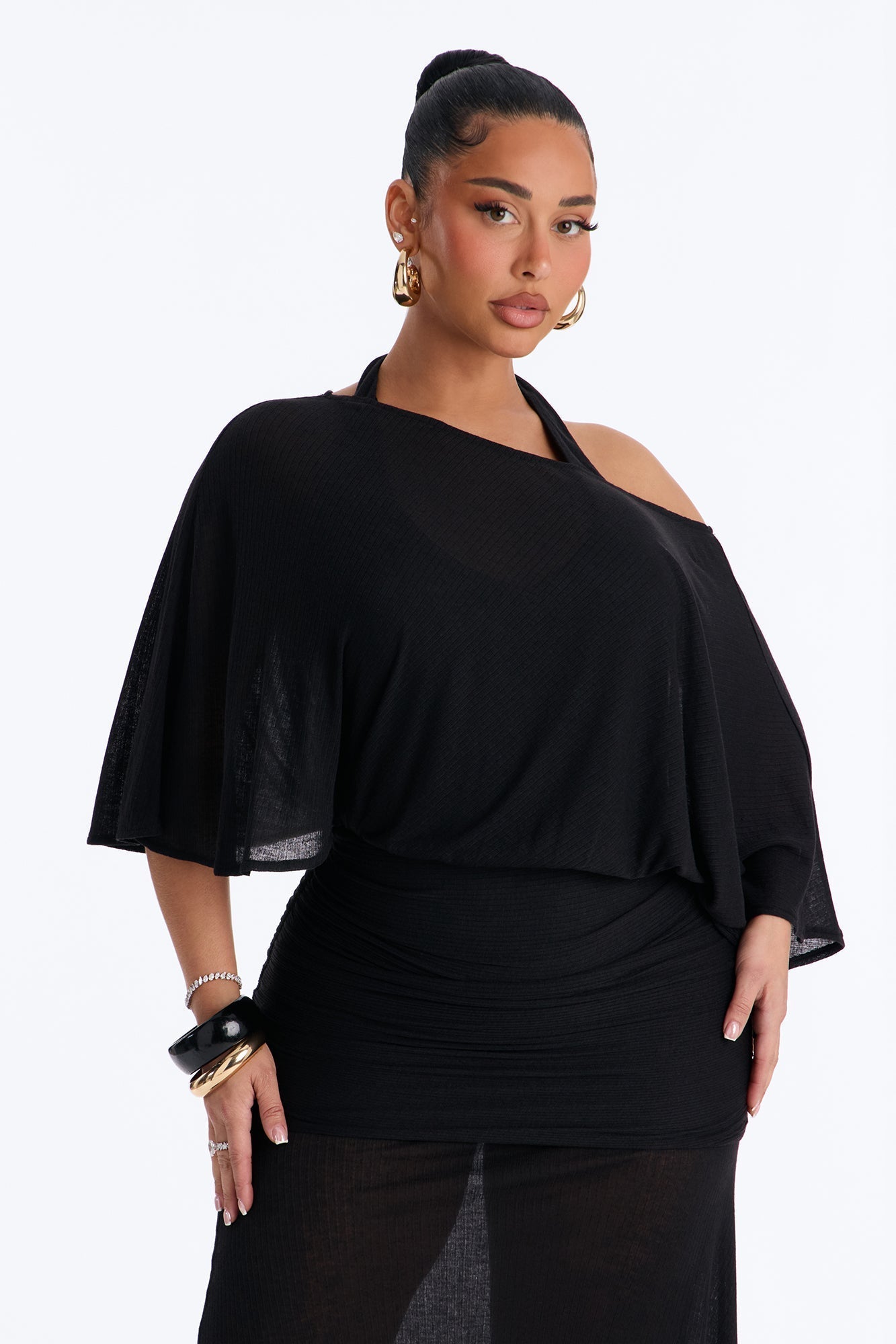 Softly Stunning Maxi Dress - Black