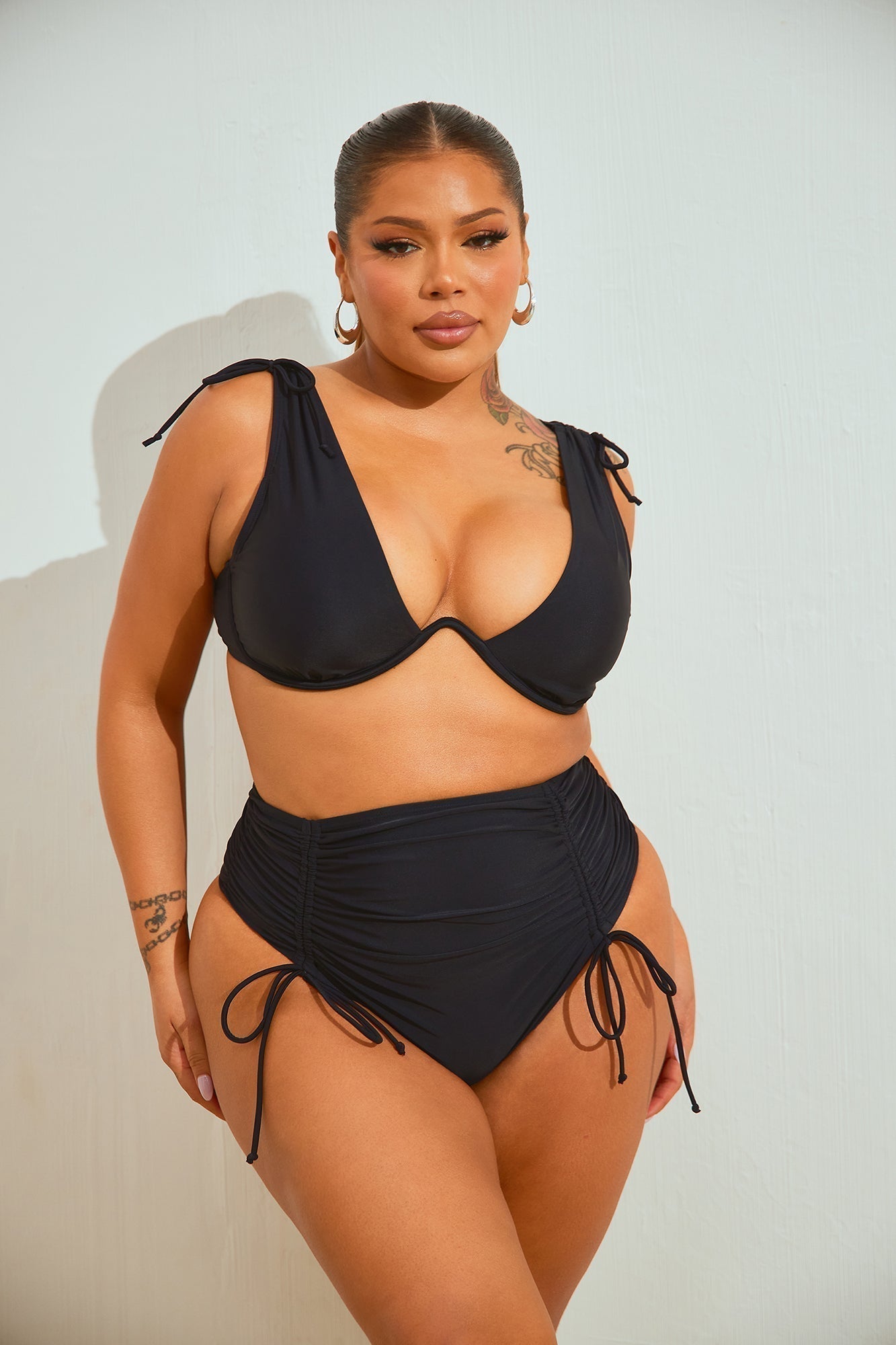 Gia Underwire 2 Piece Bikini - Black