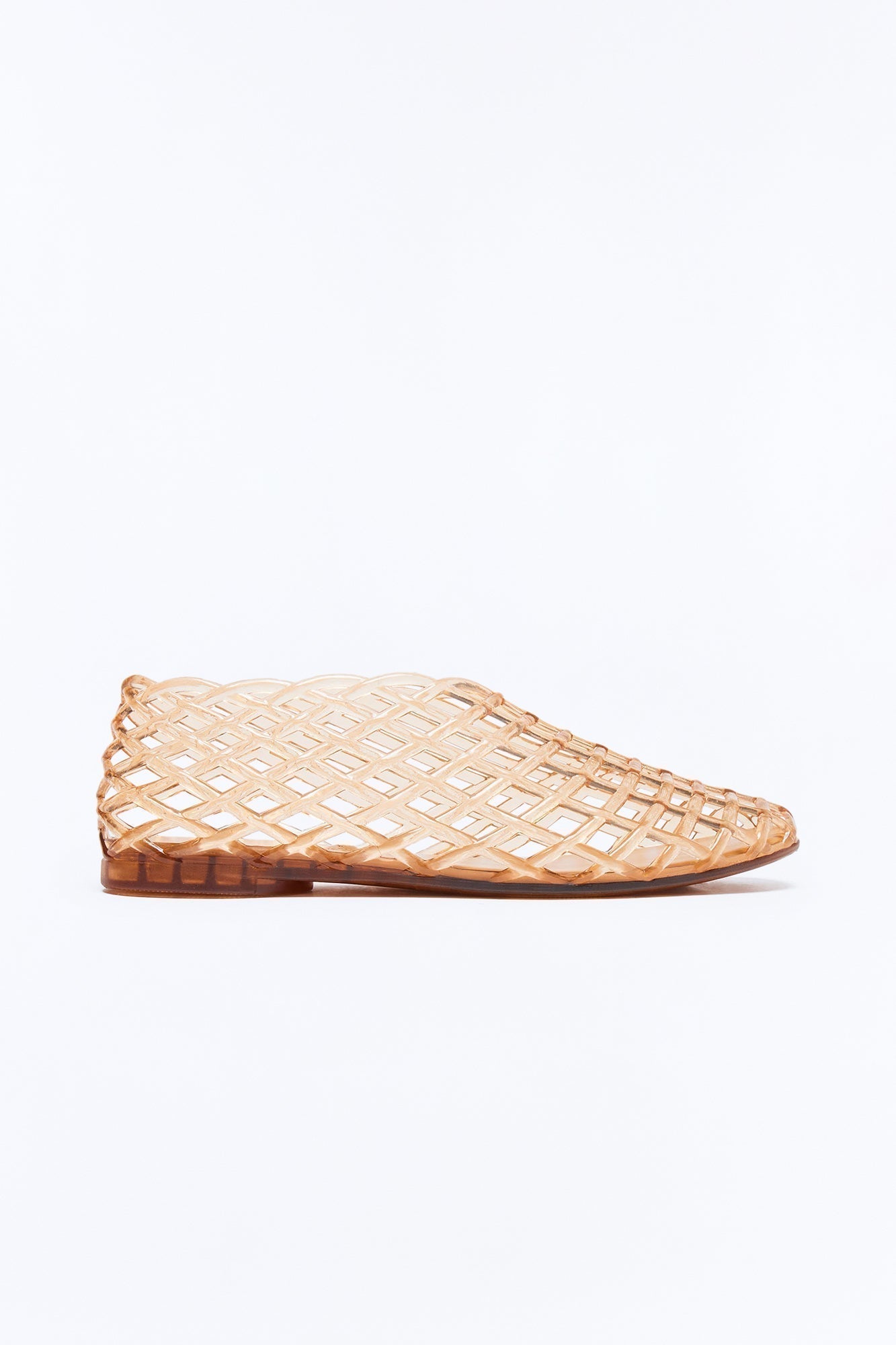 Annalise Jelly Mesh Flats - Tan