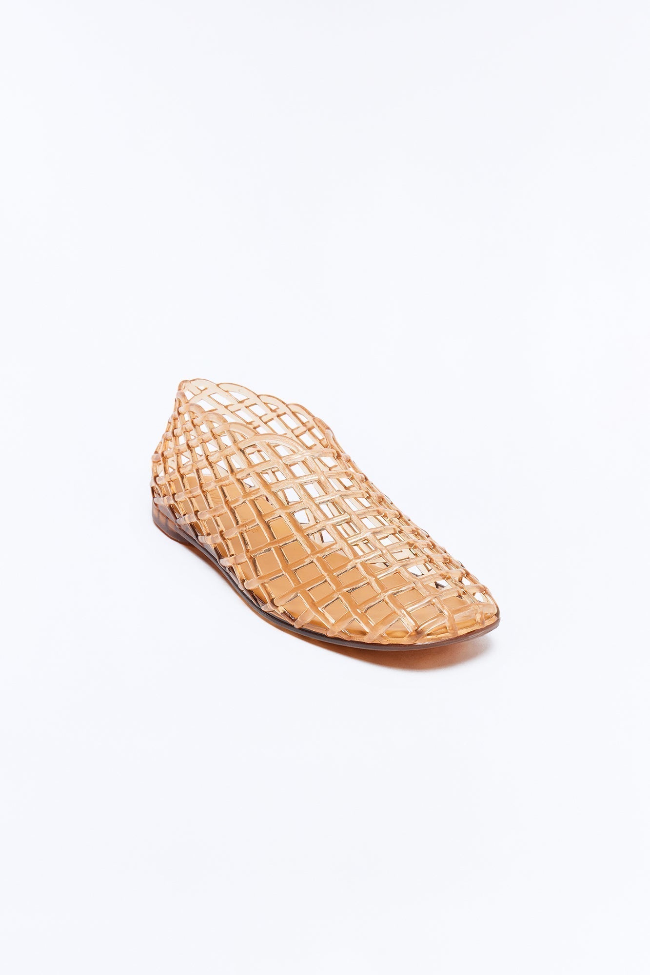 Annalise Jelly Mesh Flats - Tan