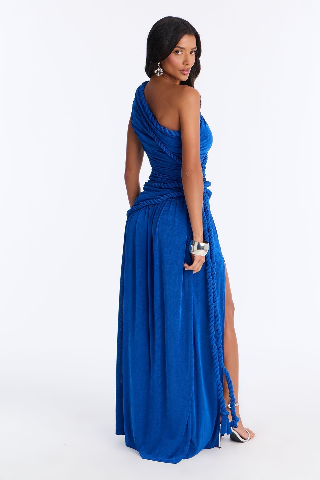 Corina Twist Slinky Maxi Dress - Royal