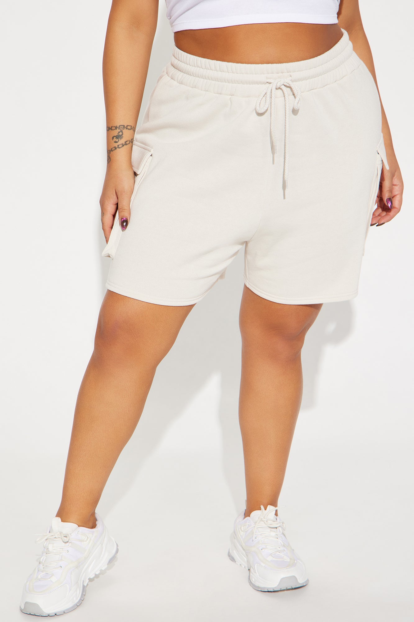 Put The Time In Lounge Short - Khaki