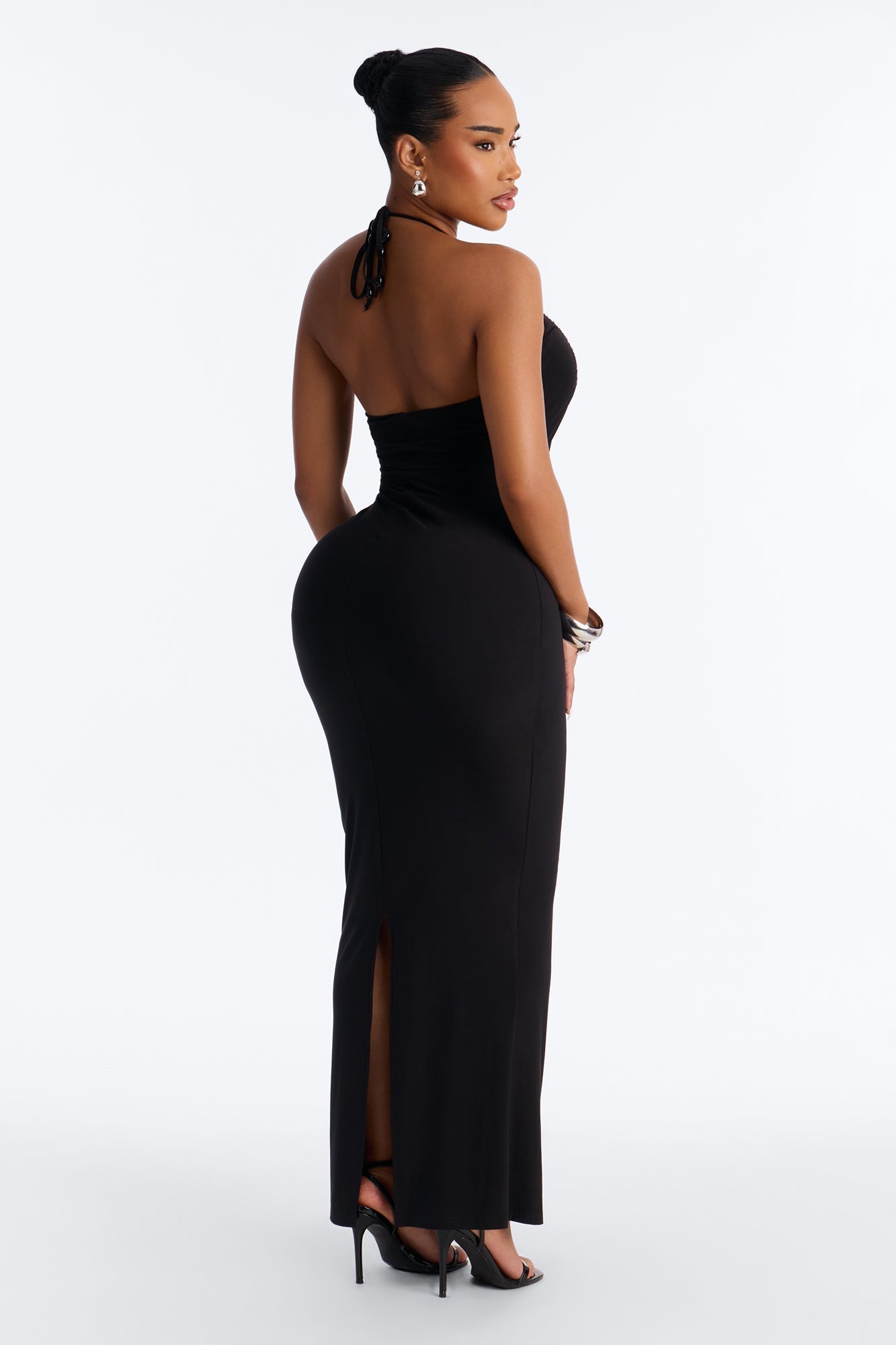 Kalena Embellished Maxi Dress - Black