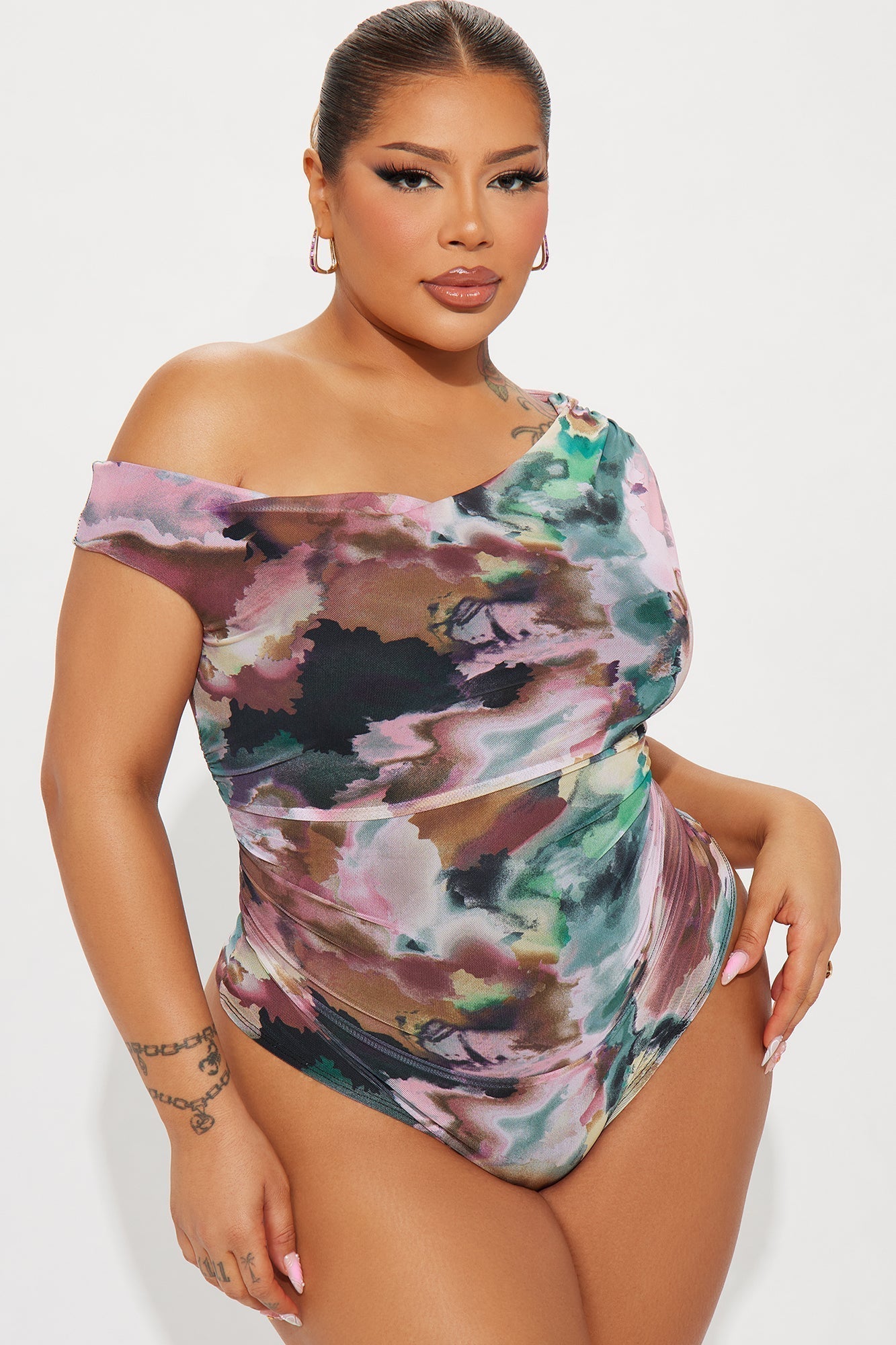 Vivienne Mesh Bodysuit - Multi Color