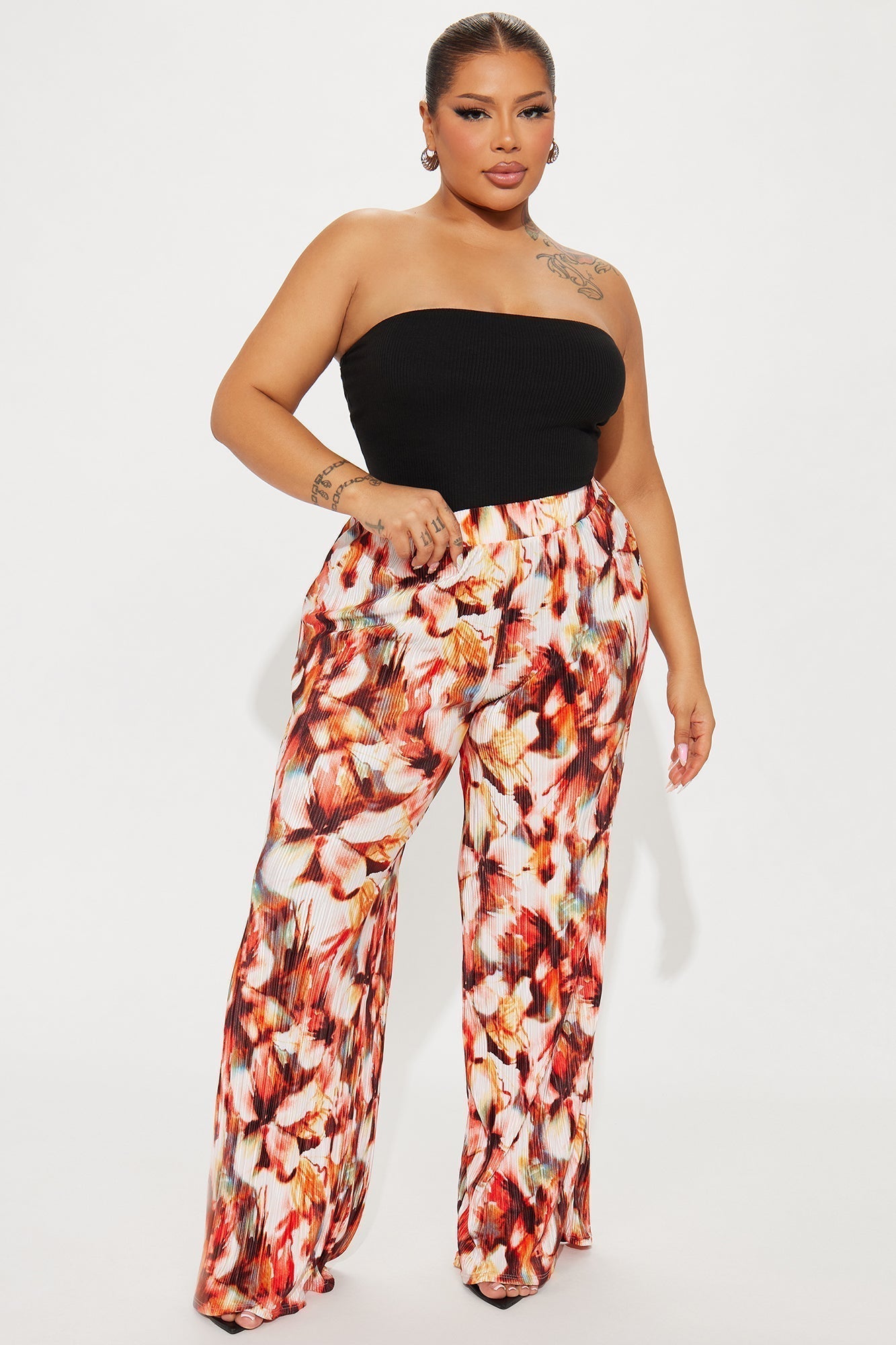 Demi Double Lined Tube Bodysuit - Black