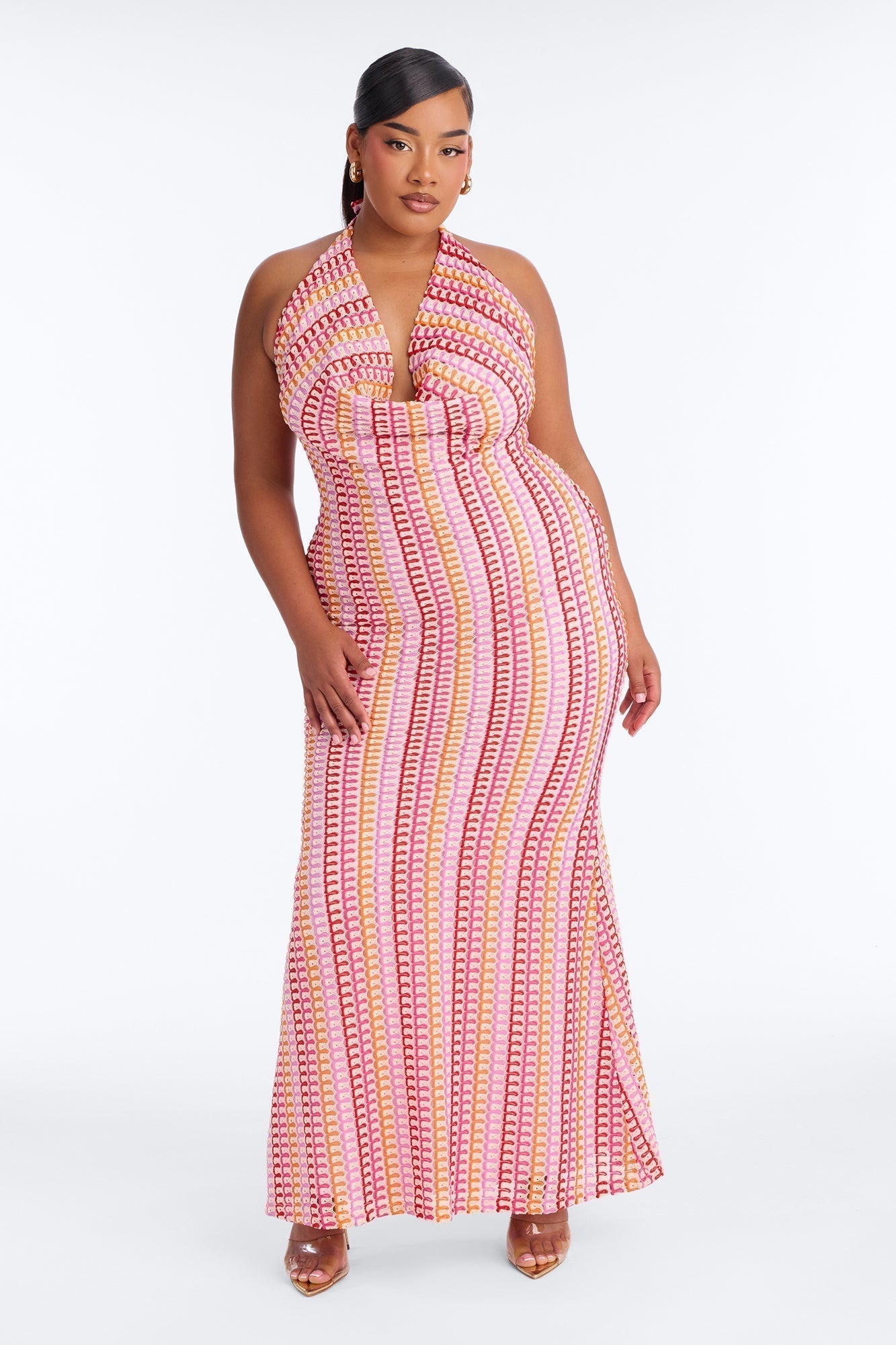 Hibiscus Honey Maxi Dress - Pink/combo