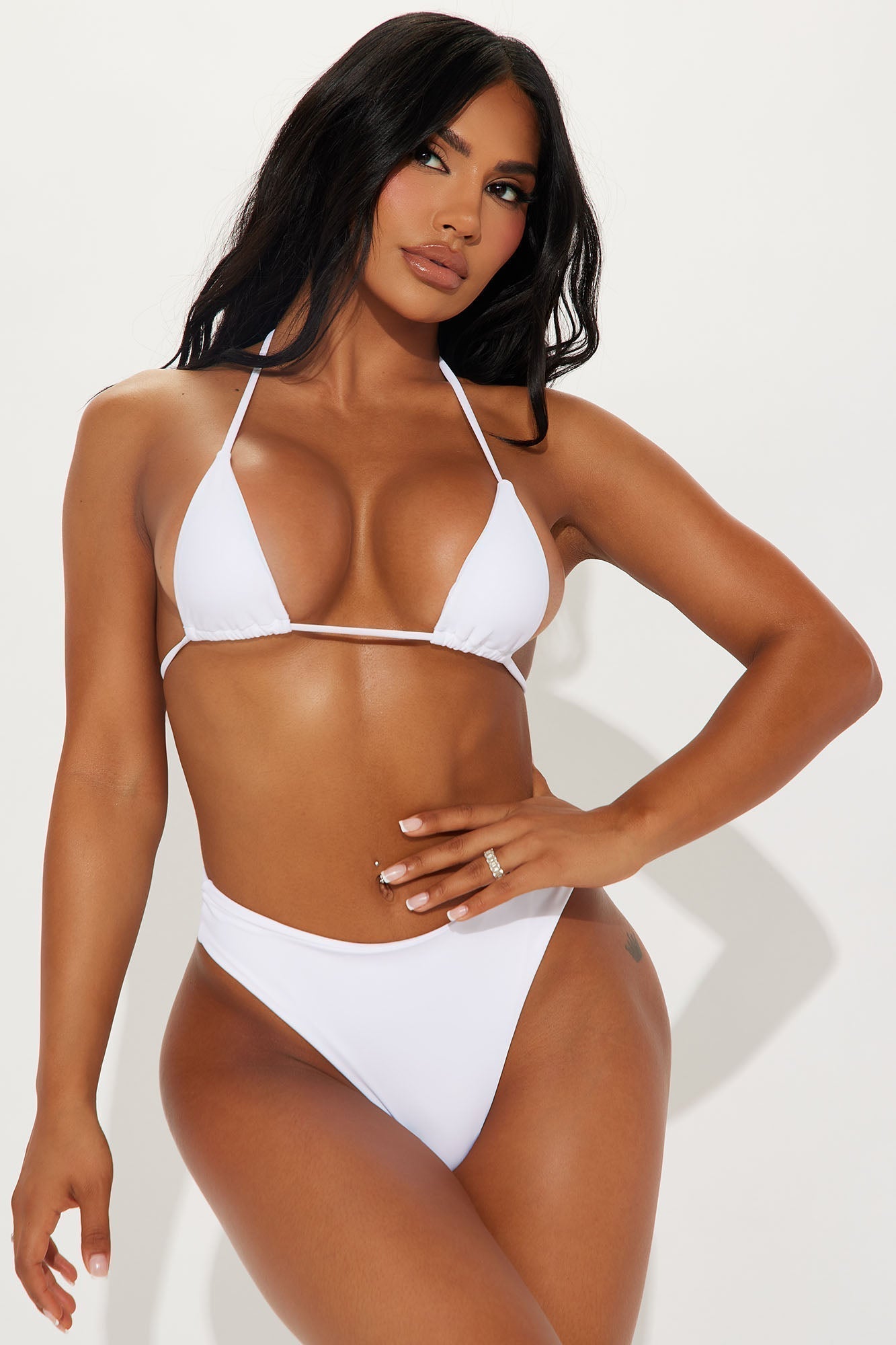 Maui Mix And Match Mid Rise Cheeky Bikini Bottom - White