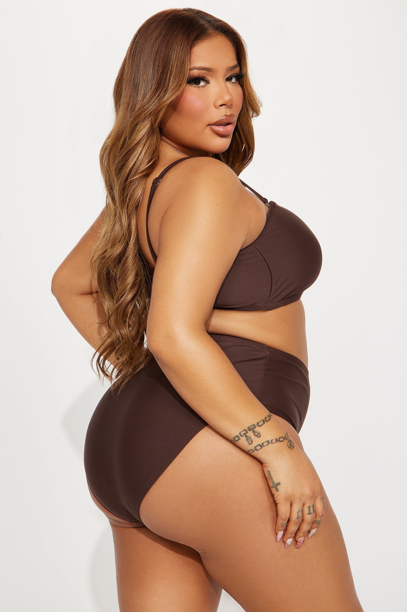 Maui Mix And Match Bandeau Bikini Top - Chocolate