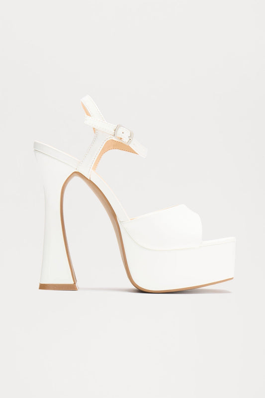 A Special Thing Heeled Sandals - White