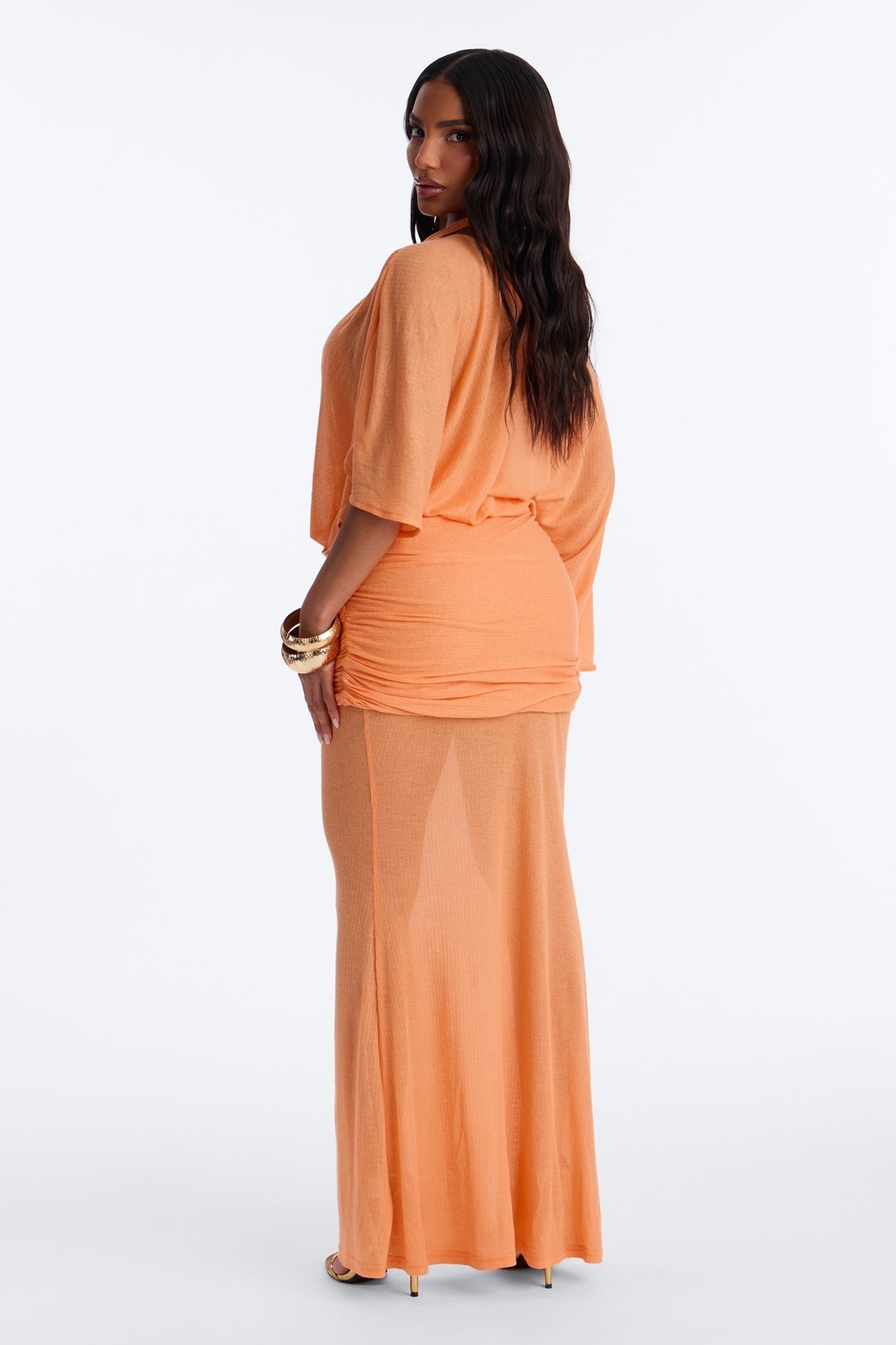 Softly Stunning Maxi Dress - Orange