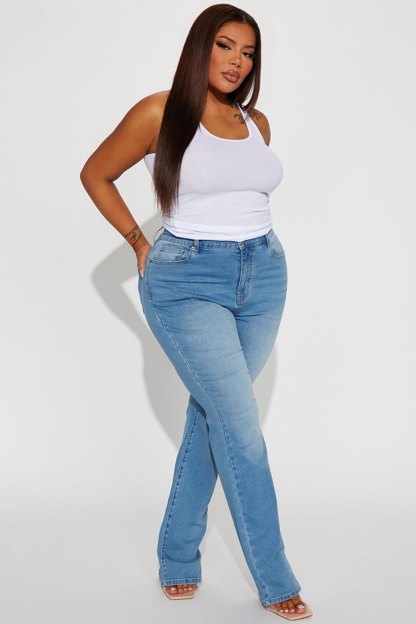 Houston Curvy Stretch Bootcut Jean - Medium Wash