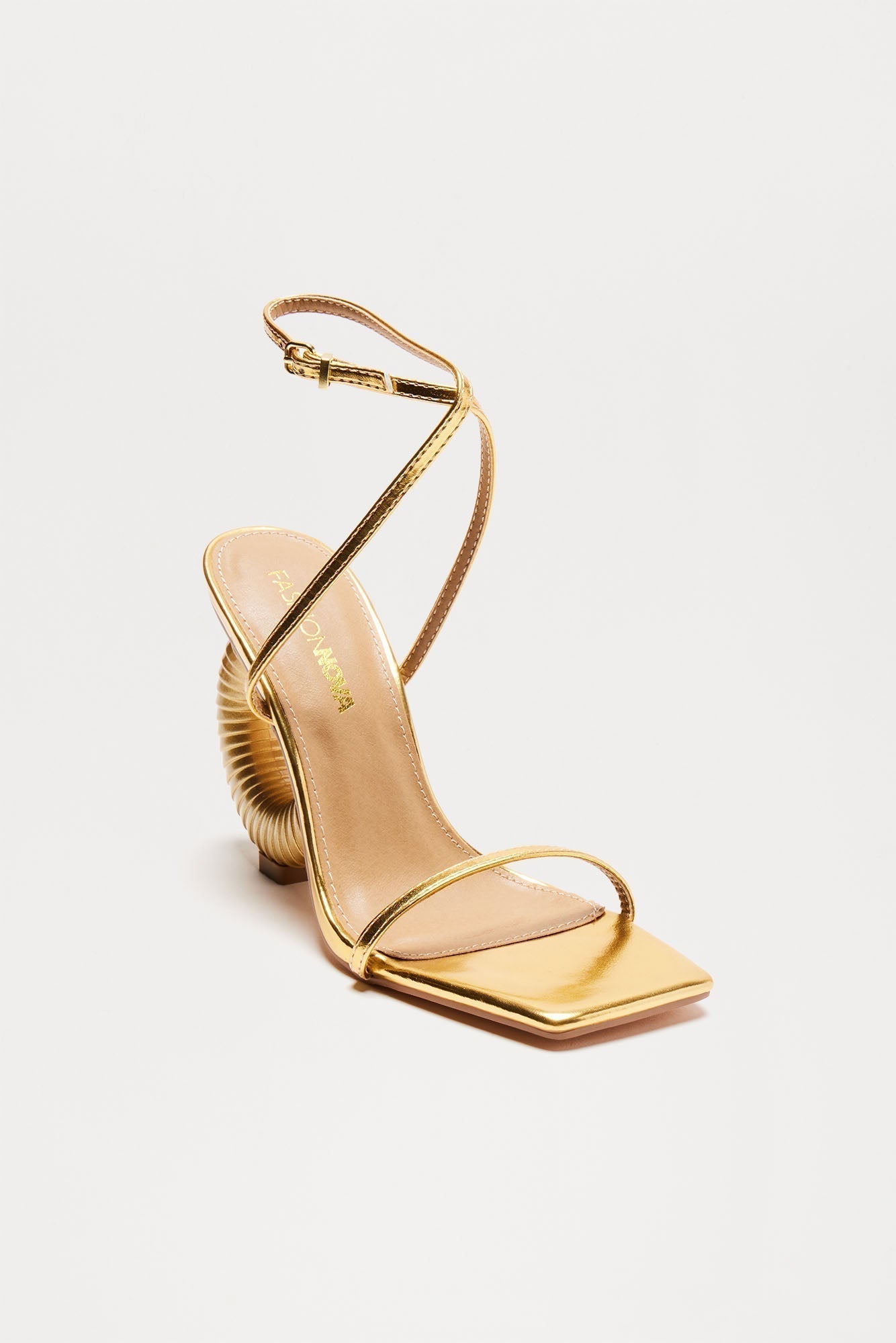 All About It Heeled Sandals - Gold