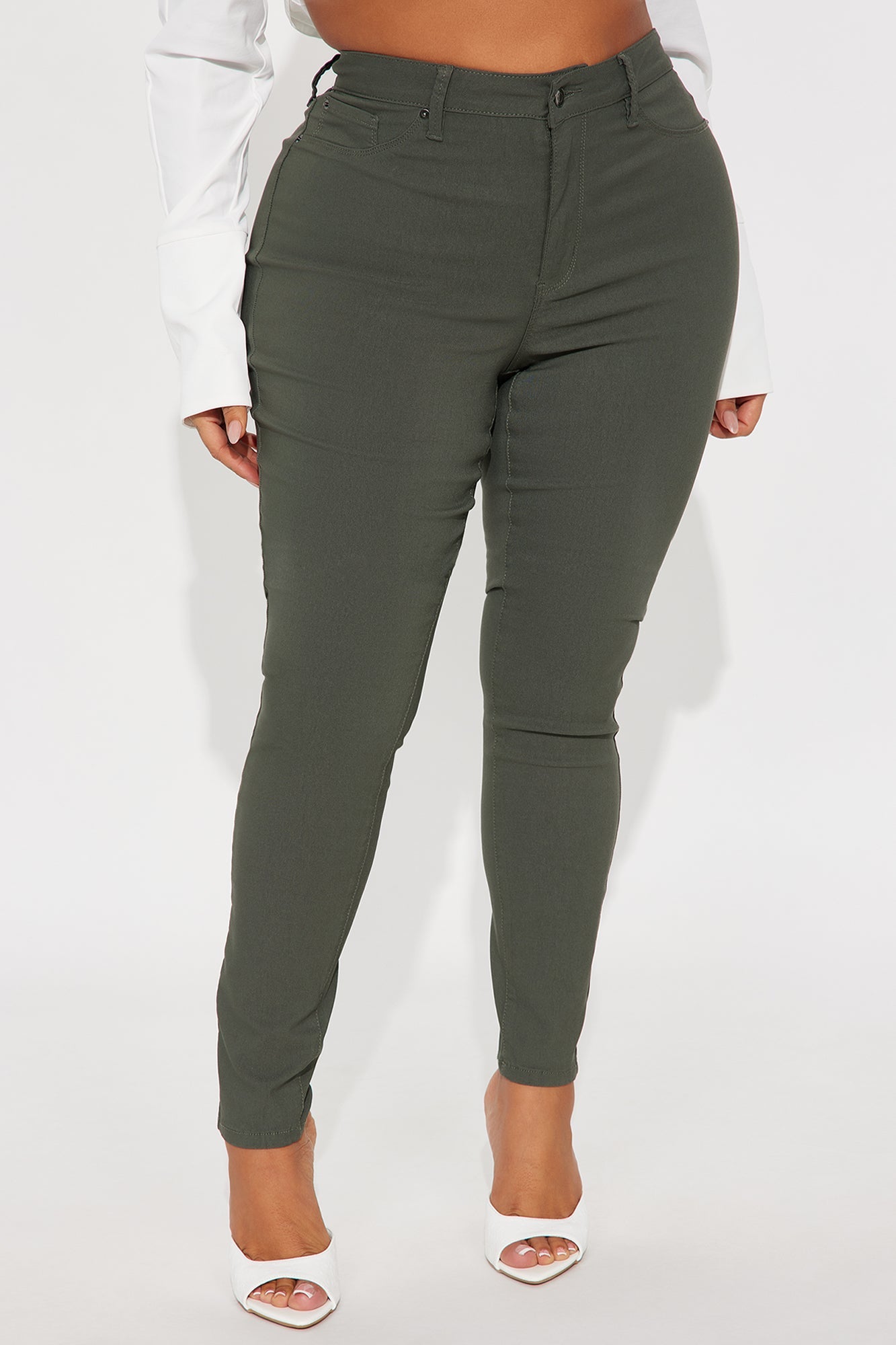 Hyperstretch Skinny Pants - Military Green