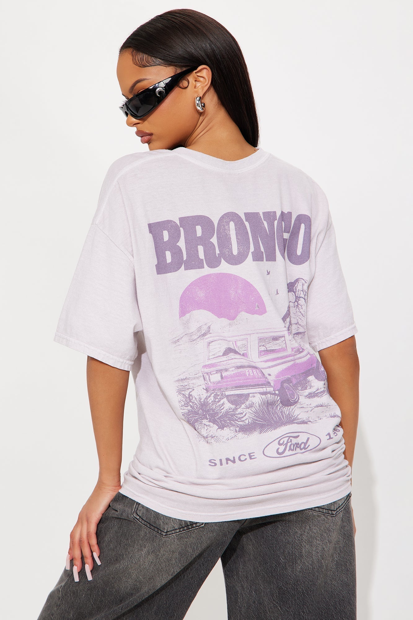 Ford Logo Washed Bronco Tee - Sand