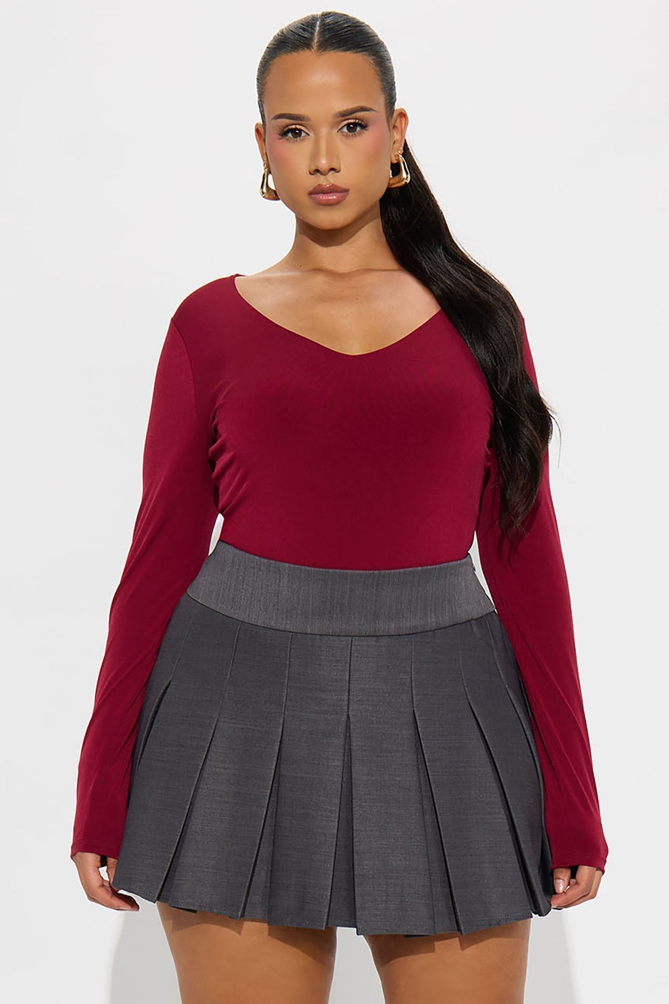 Obsessed With Me Bodysuit - Burgundy