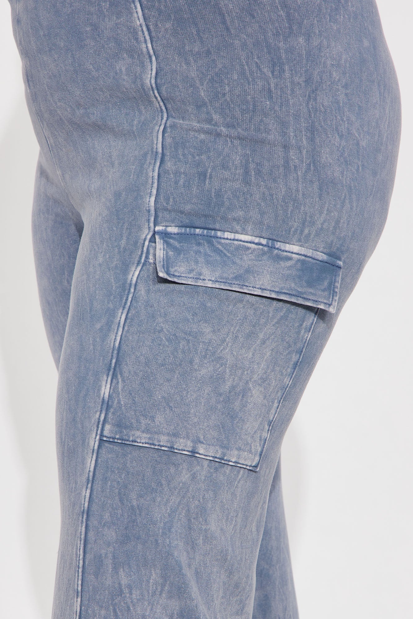 Caught Up With You Ribbed Jumpsuit - Blue