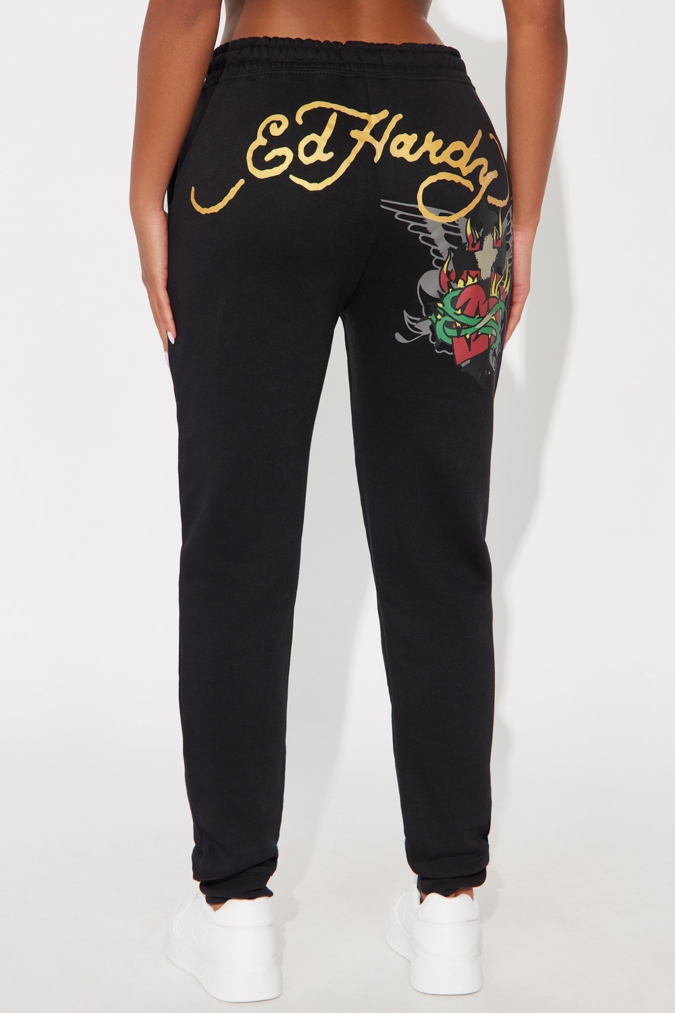 Ed Hardy Sacred Heart Jogger - Black