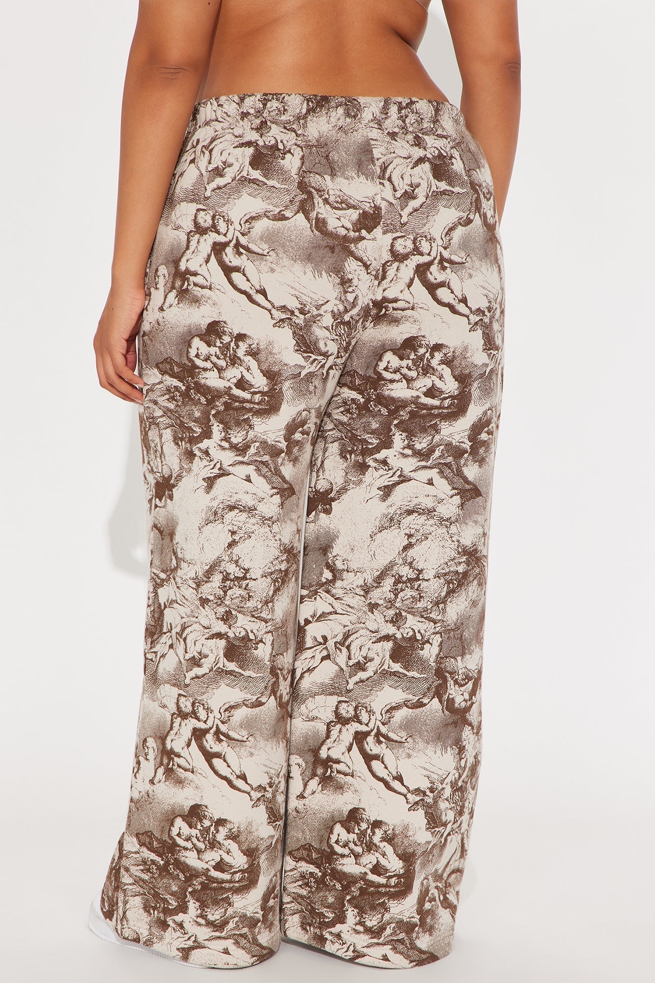 Heaven Made Fleece Wide Leg Pant - Taupe
