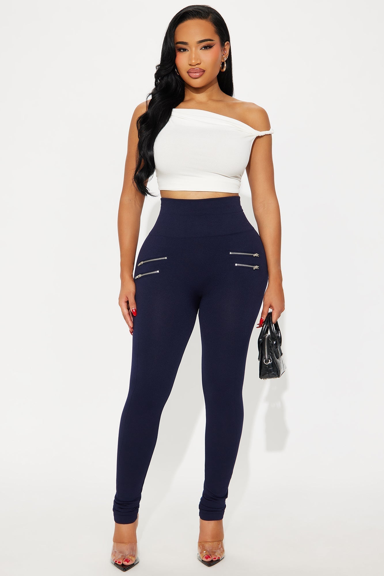 Kiss And Make Up Seamless Leggings - Navy