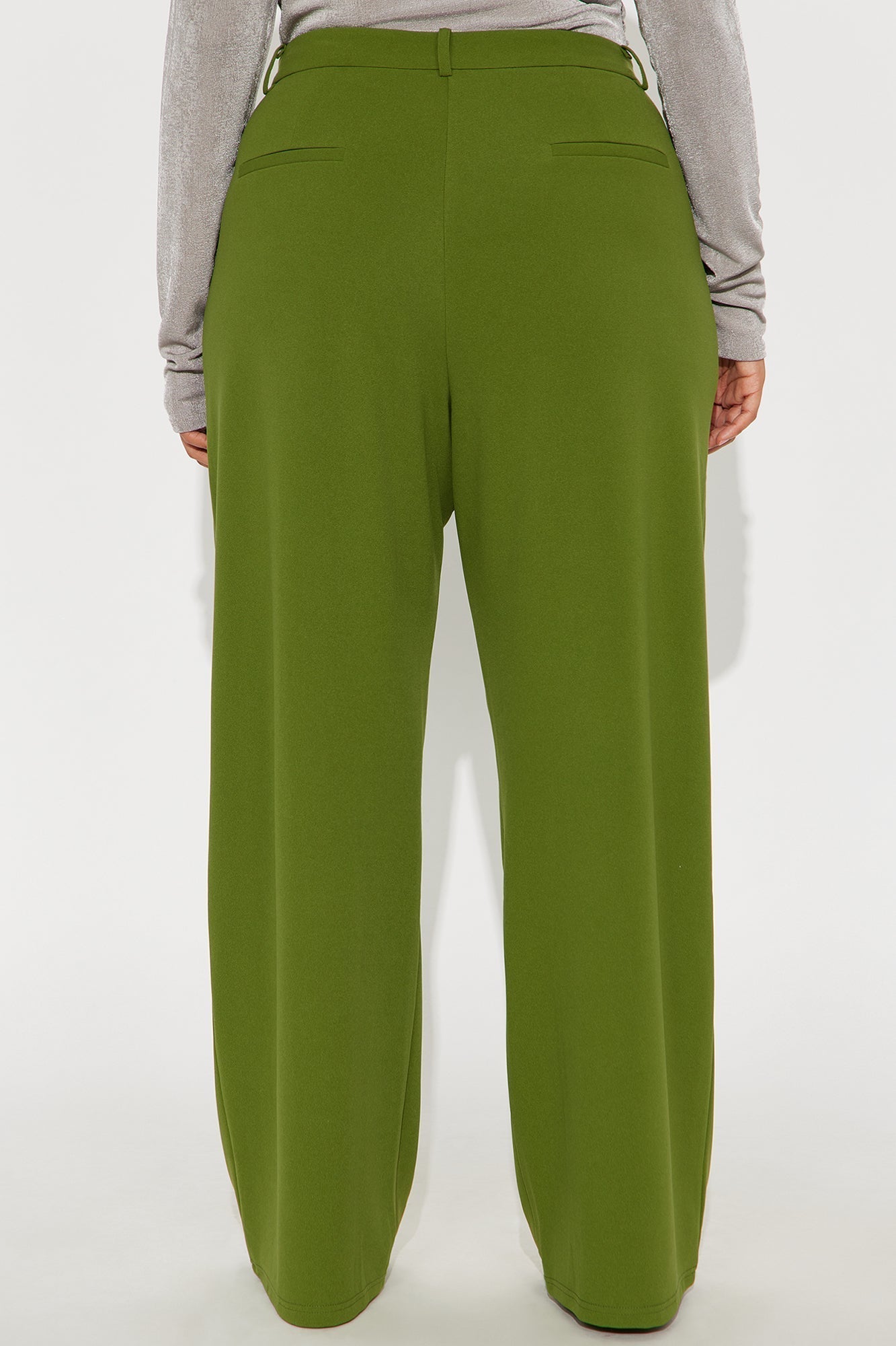Elma Wide Leg Trouser - Green