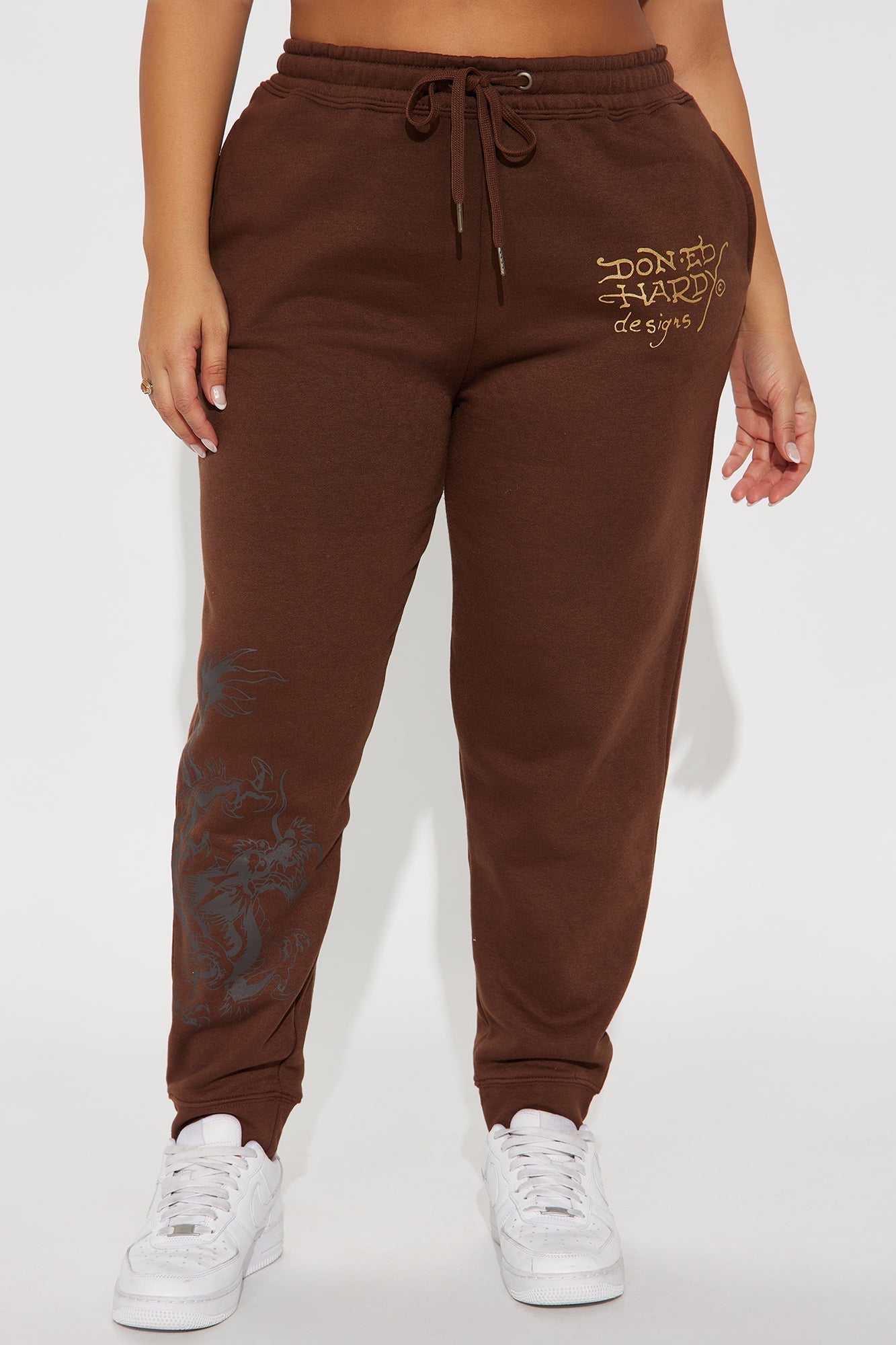 Ed Hardy Double Take Tiger Jogger - Brown