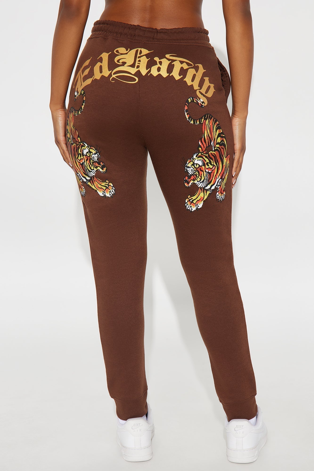 Ed Hardy Double Take Tiger Jogger - Brown