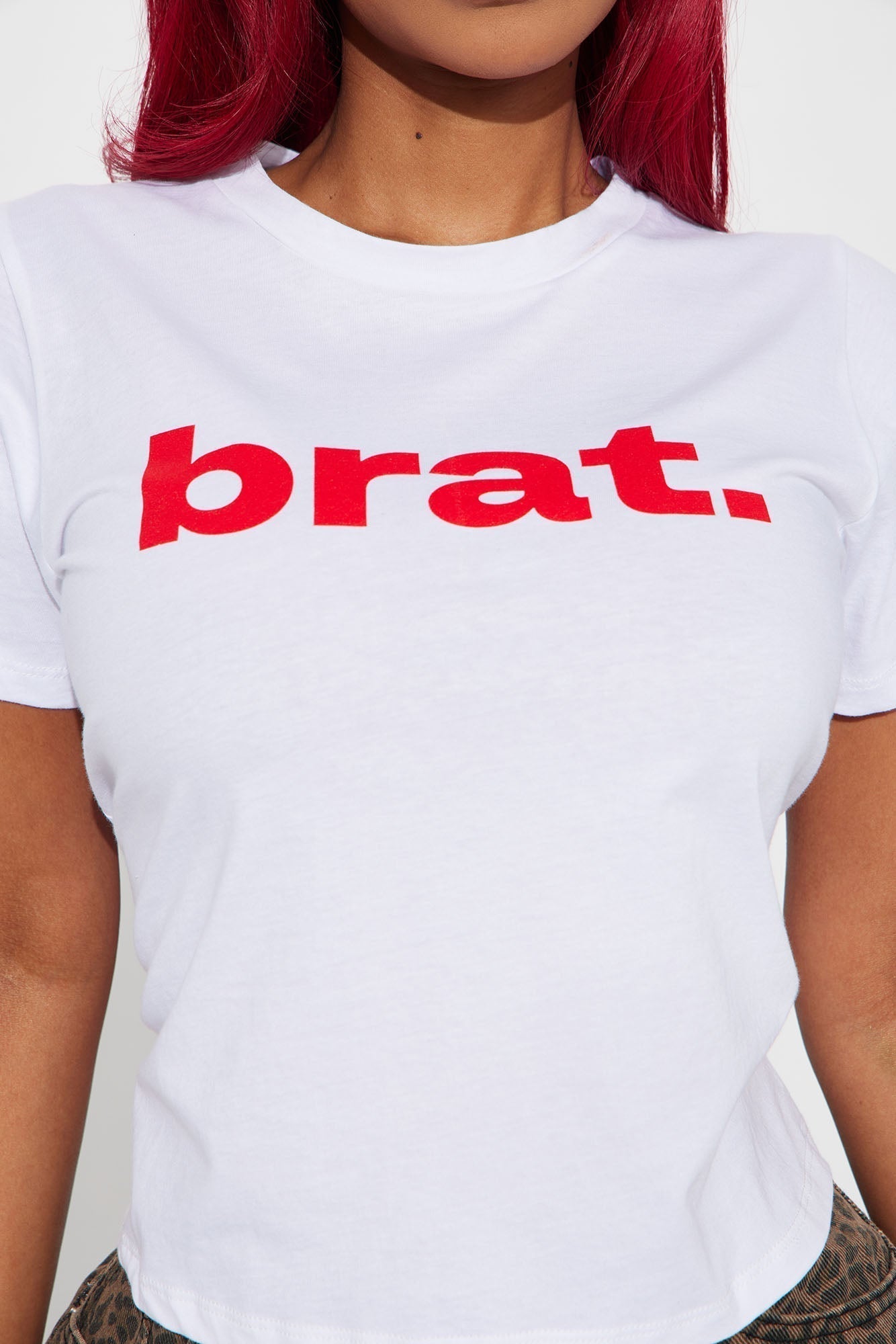 Brat Crew Neck Tee - White