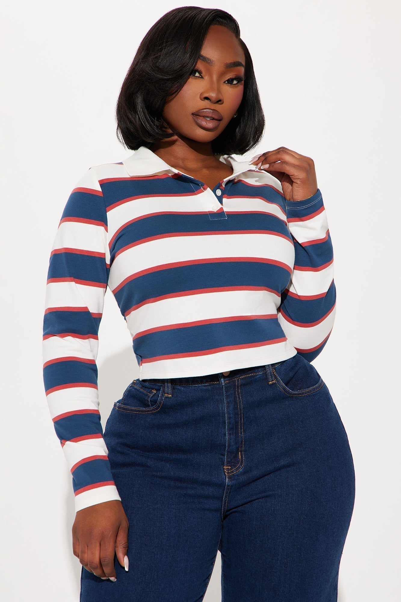 No Drama Club Polo Shirt - Navy/combo