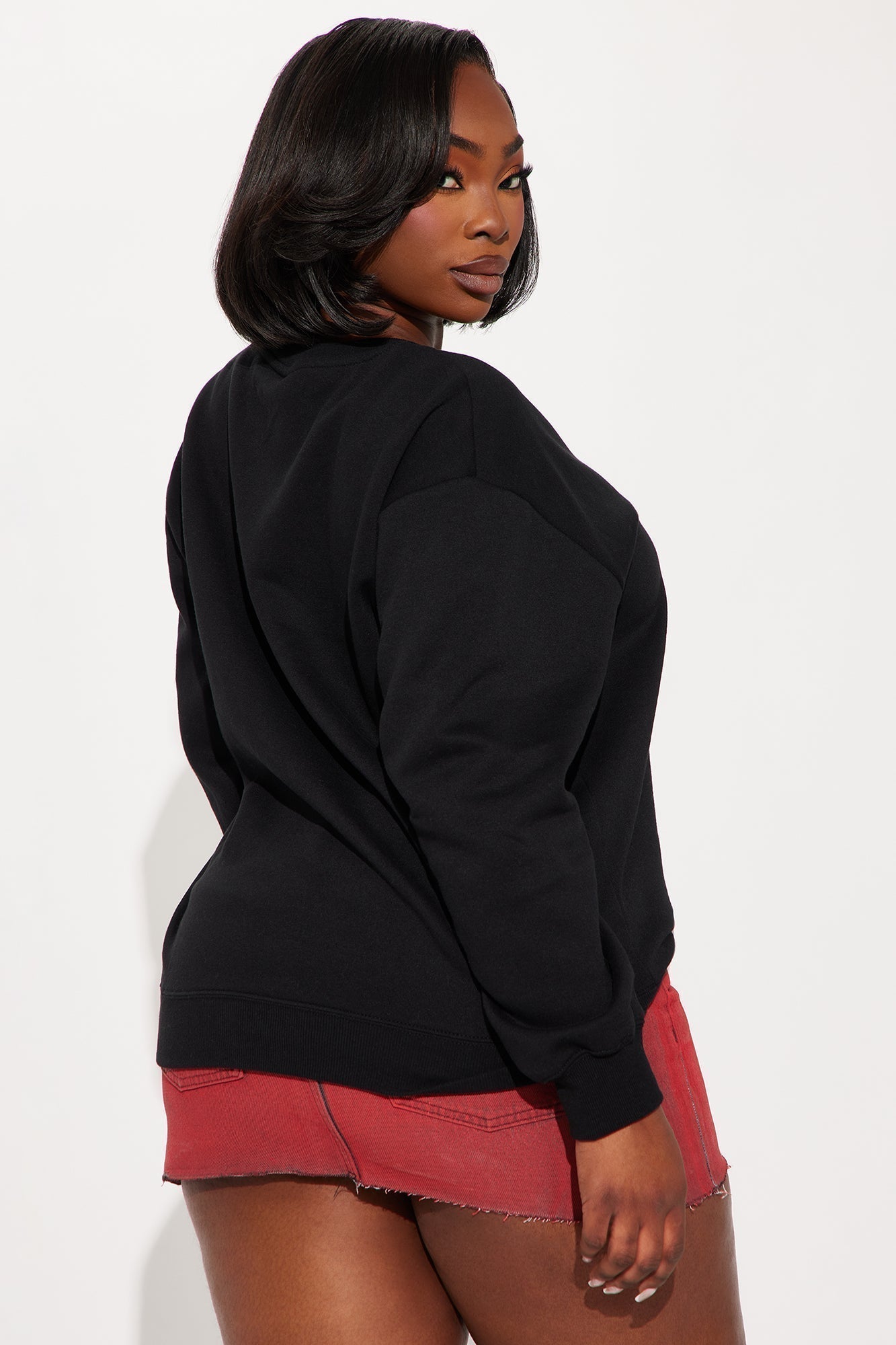 Von Dutch Embroidered Crewneck Sweatshirt - Black/Red