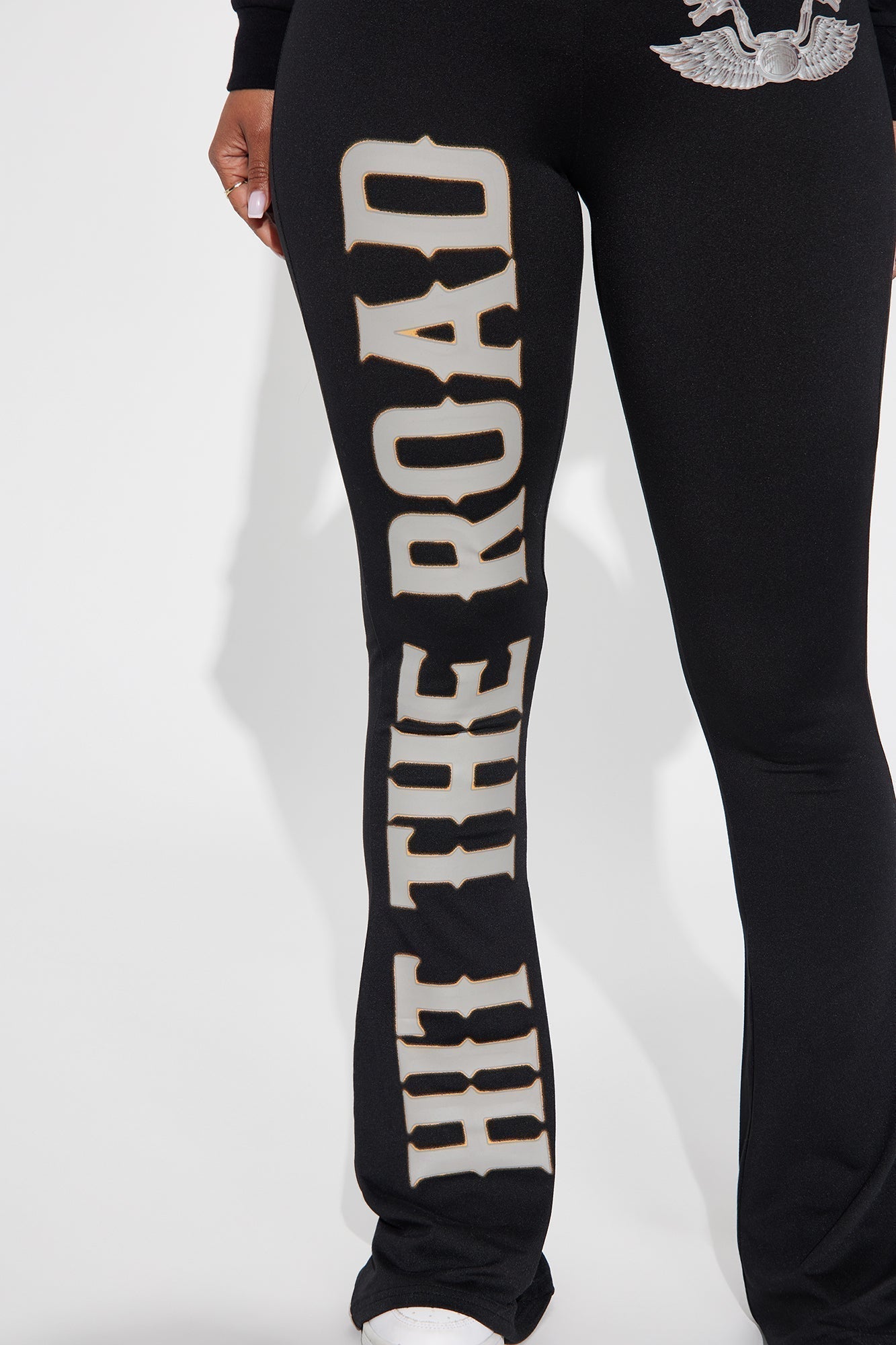 Von Dutch Hit The Road Flare Pant - Black