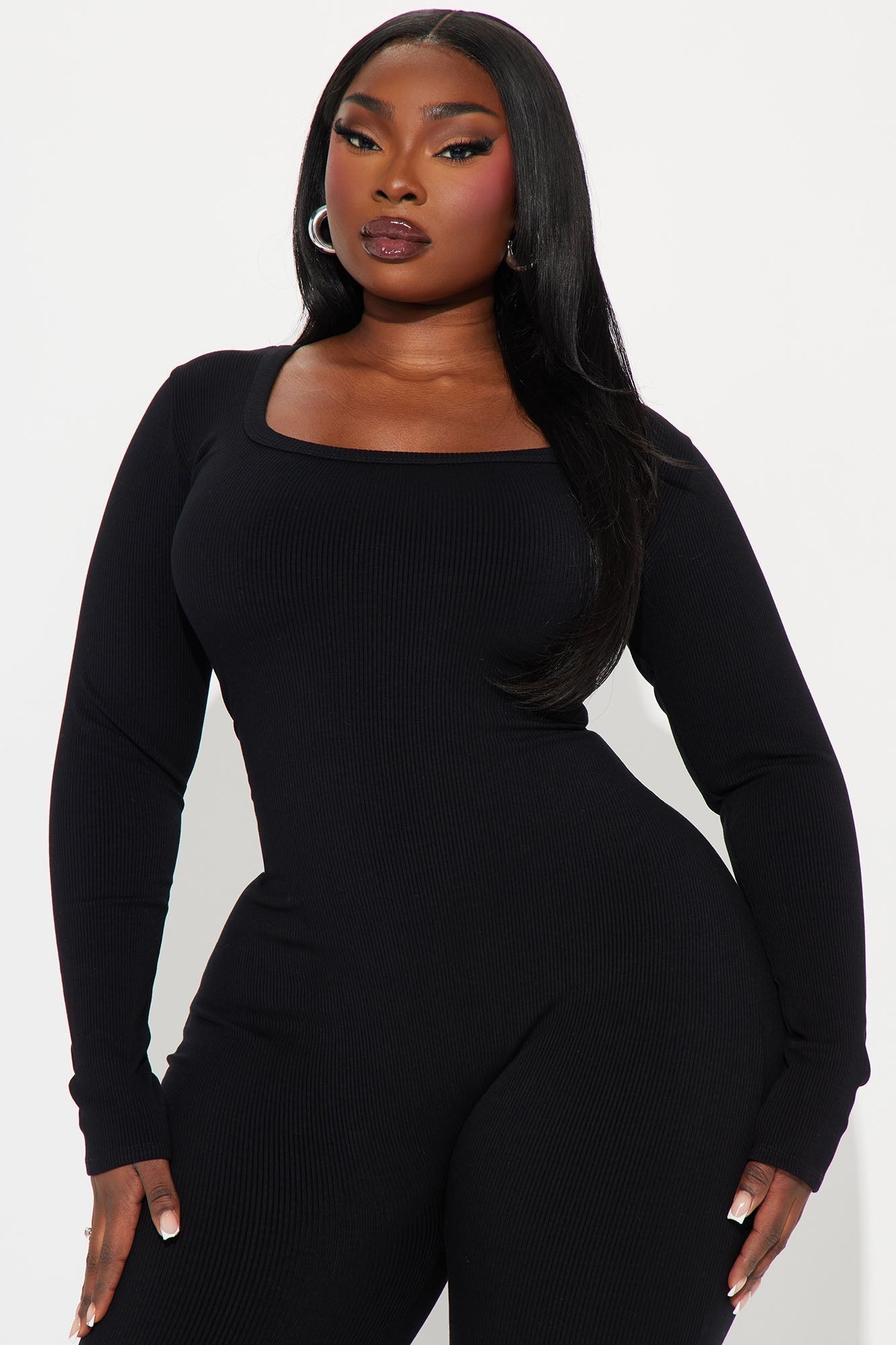 Hailey Snatched Jumpsuit - Black