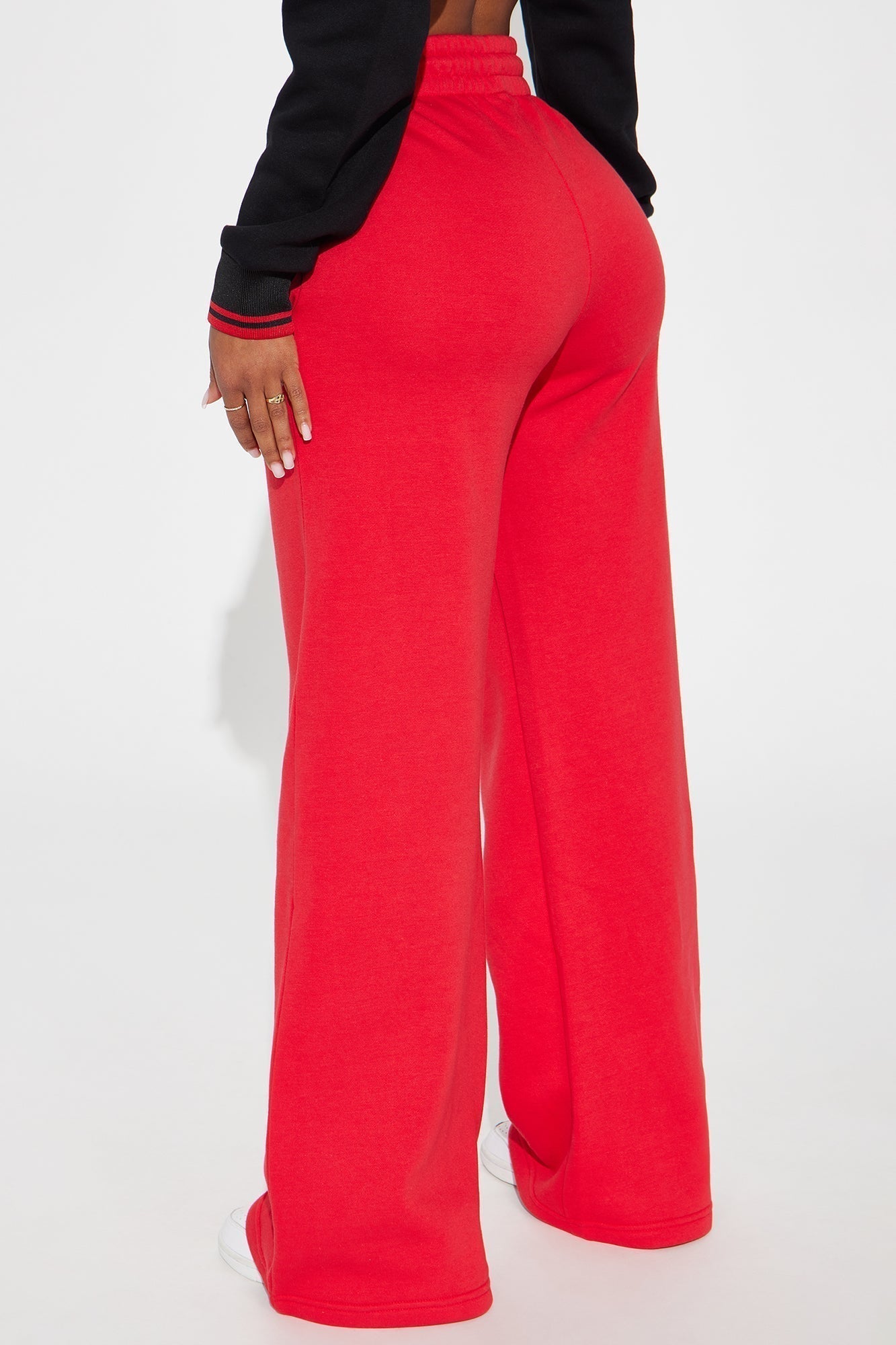 Bulls Warm Up Wide Leg Pant - Red