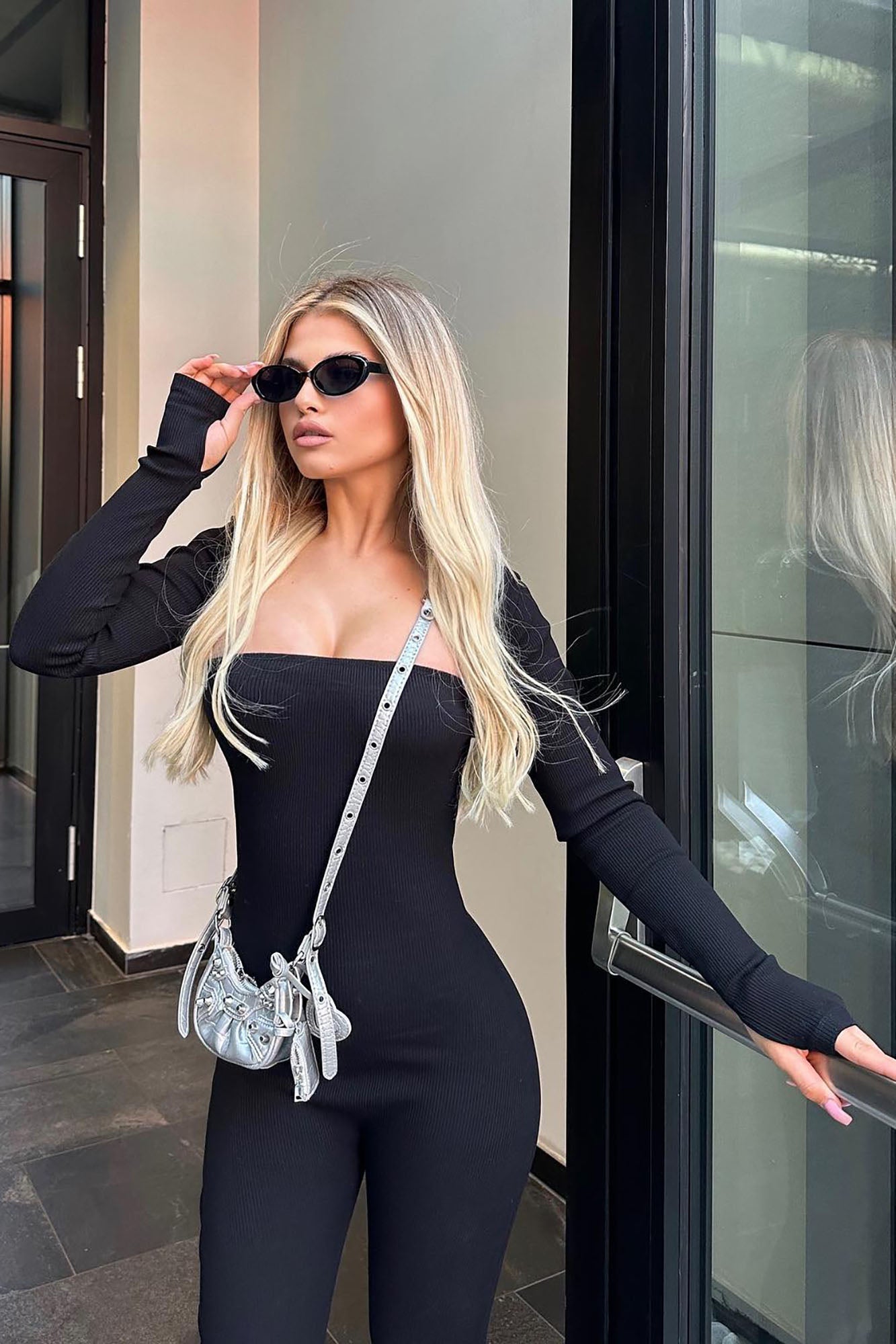 Jeanette Snatched Jumpsuit Set - Black